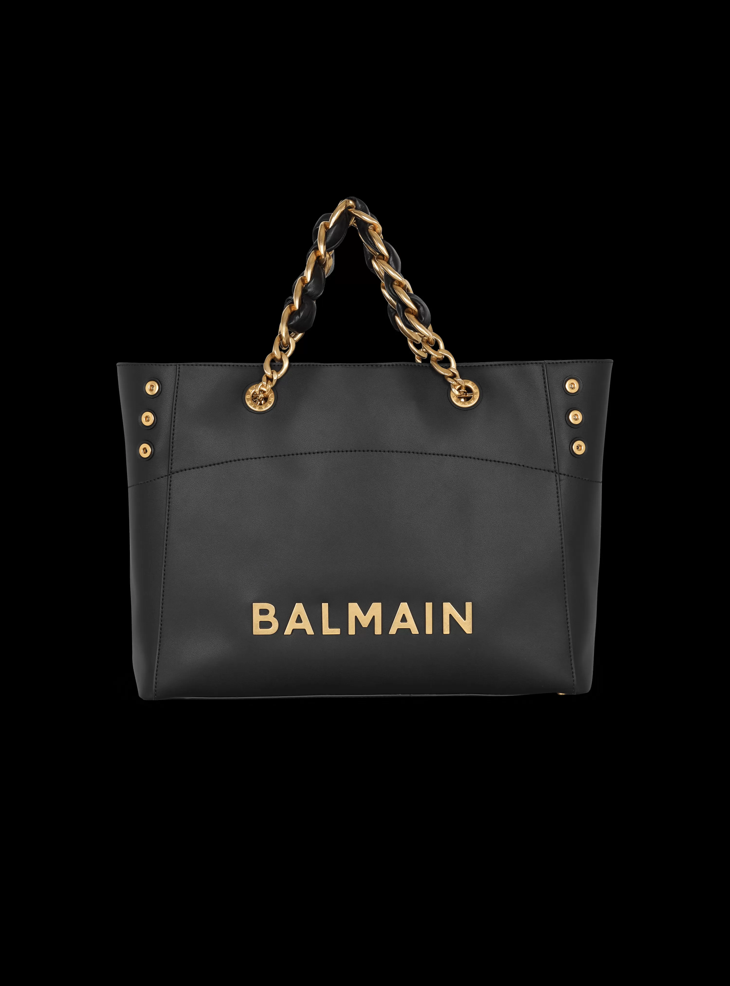 Women Balmain 1945 Soft Leather Tote Bag