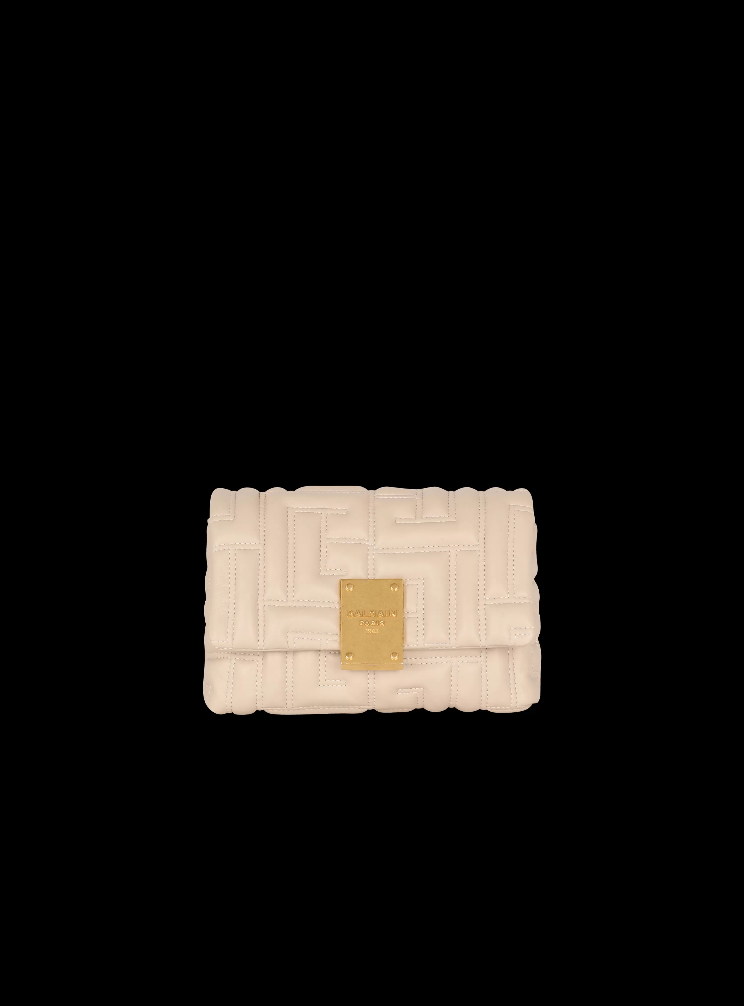 Women Balmain 1945 Soft Mini Bag In Quilted Leather