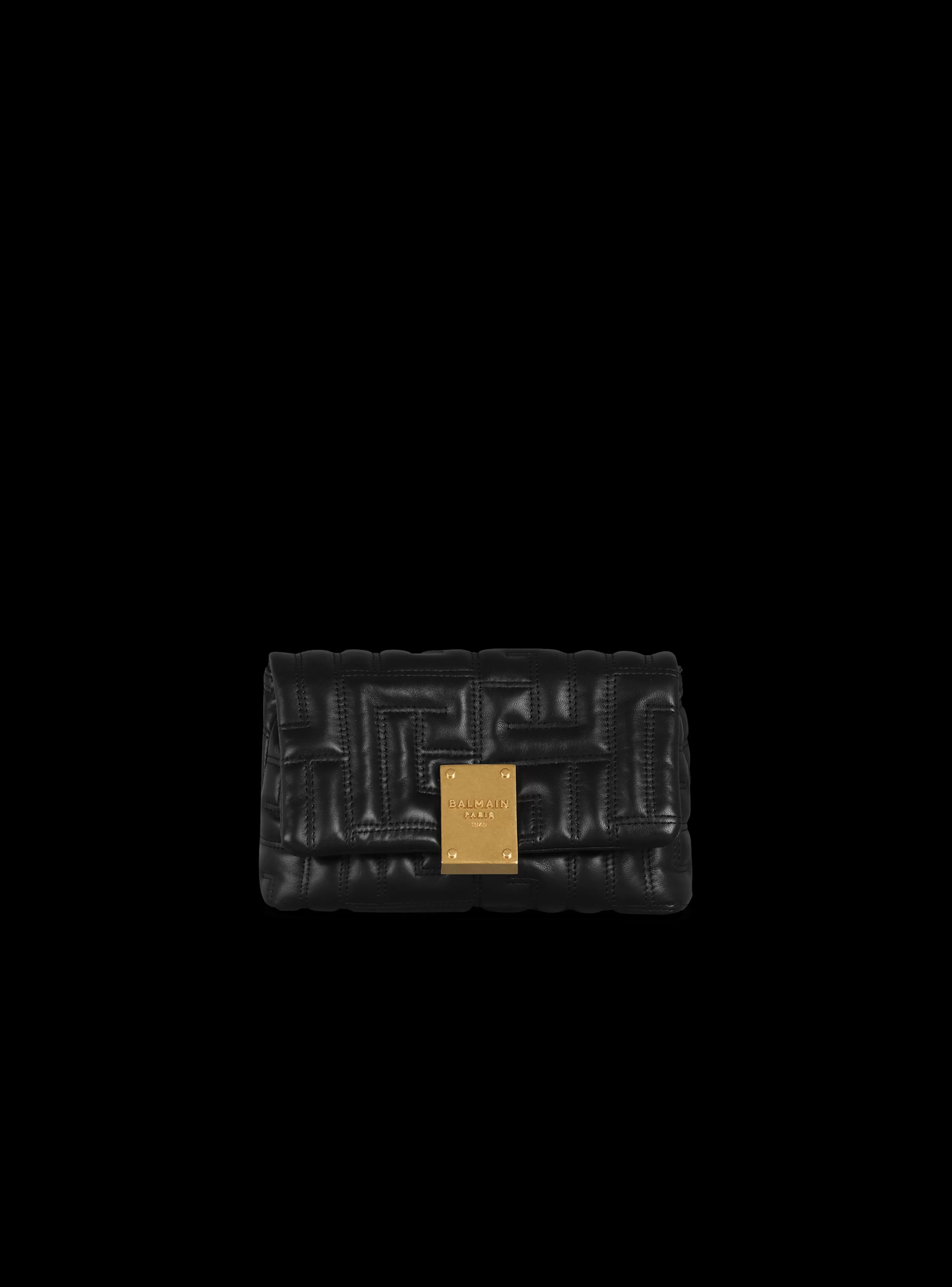 Women Balmain 1945 Soft Quilted Leather Mini Bag