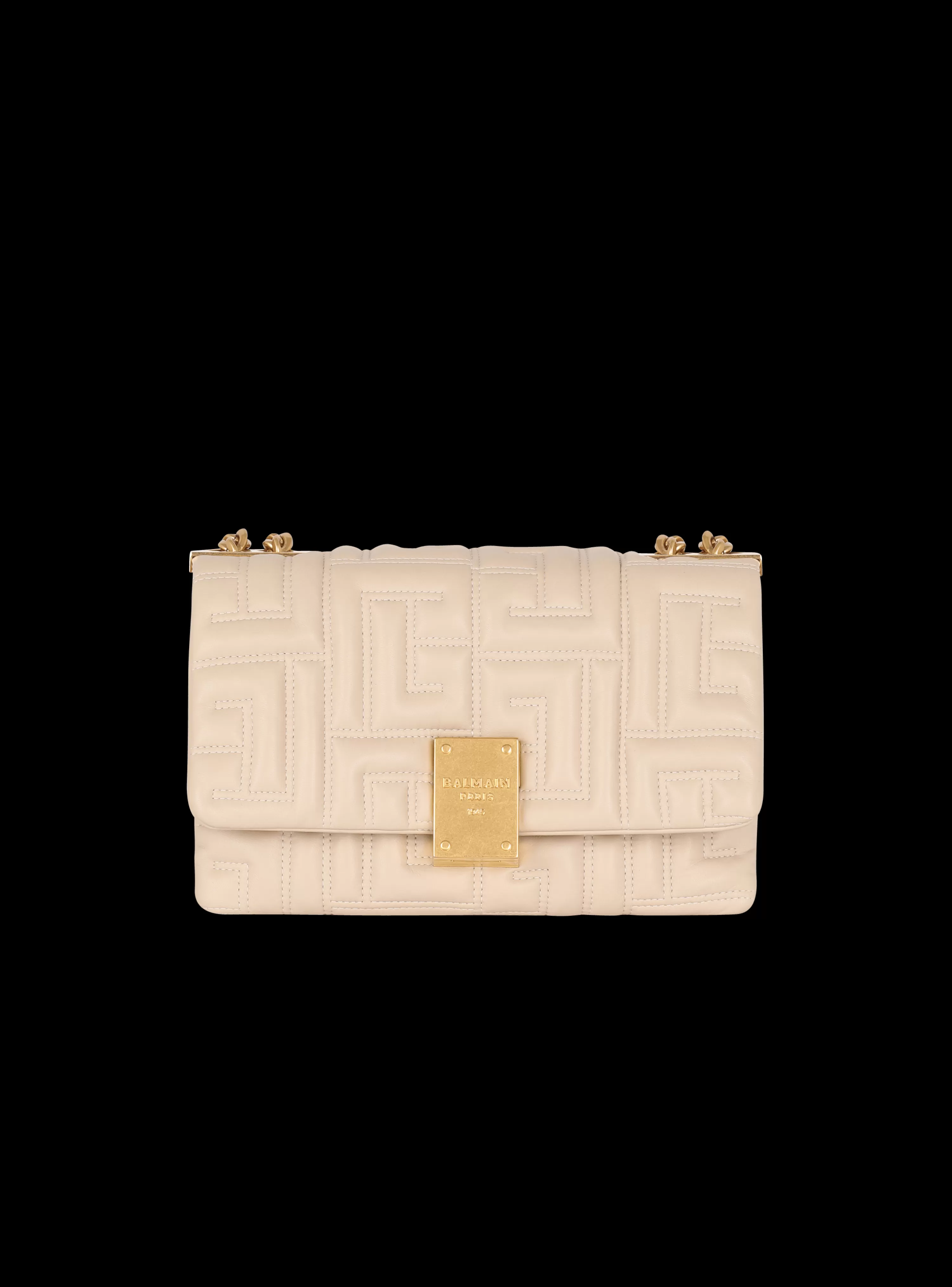 Women Balmain 1945 Soft Small Bag In Quilted Leather