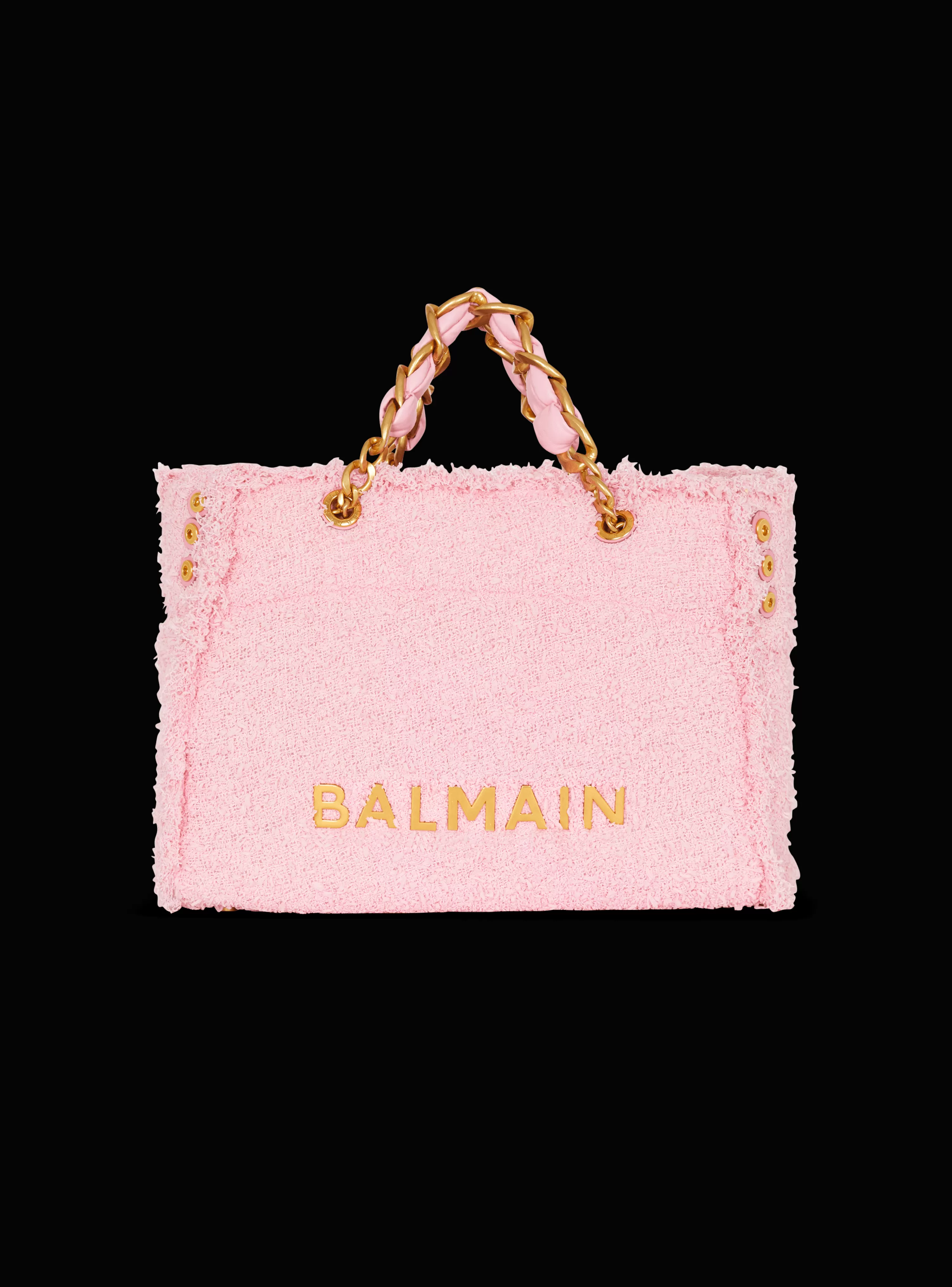 Women Balmain 1945 Soft Tweed Tote Bag