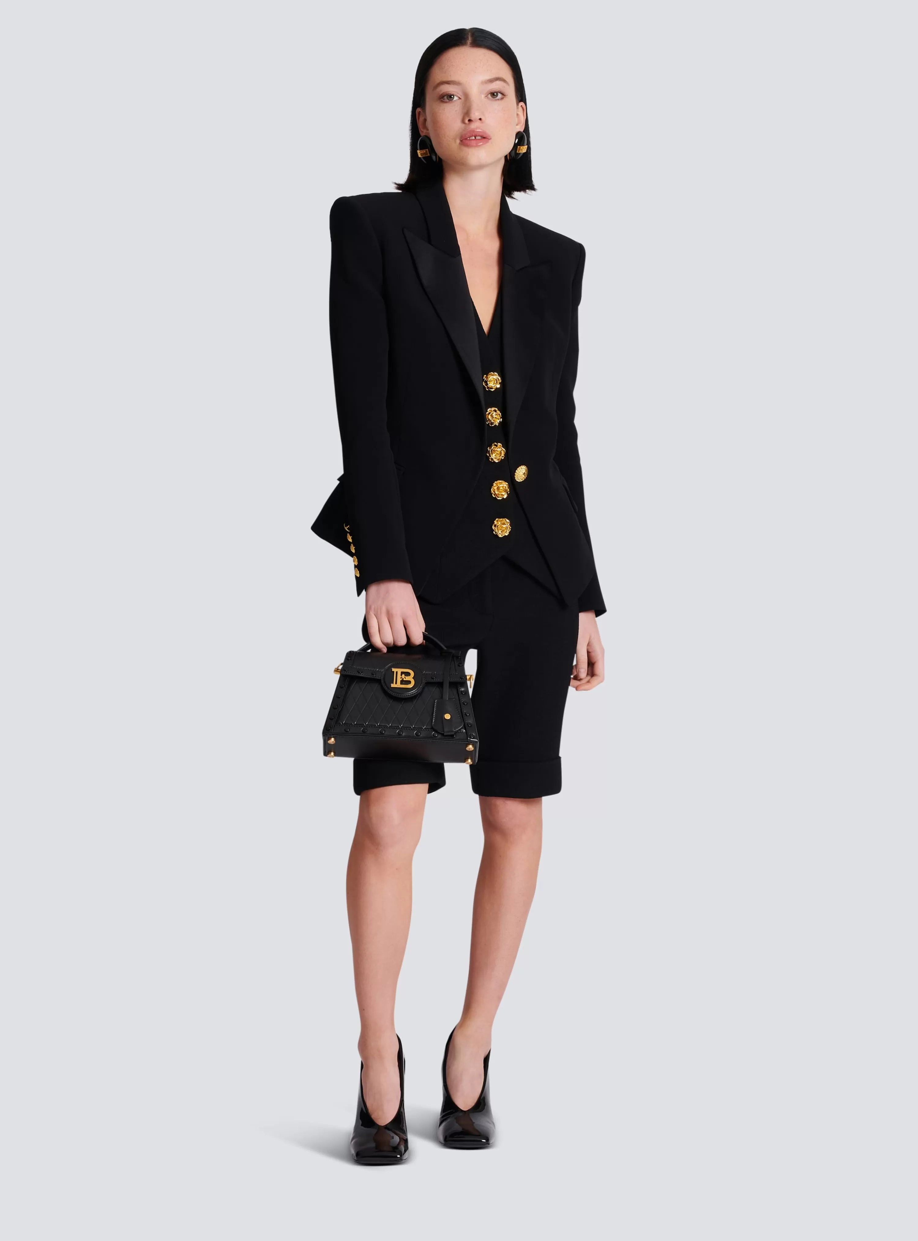 Women Balmain 1-button Crepe Jacket