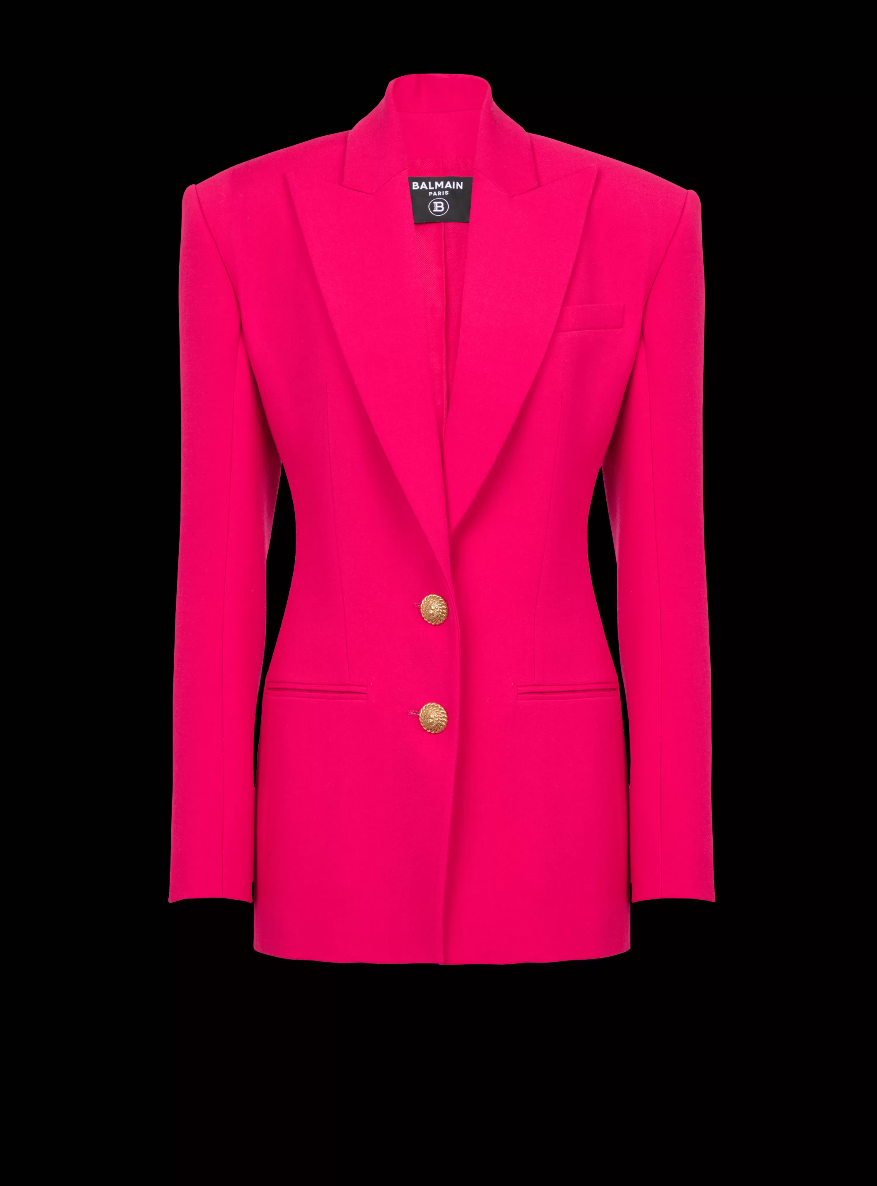 Women Balmain 2-button Cinched-waist Jacket