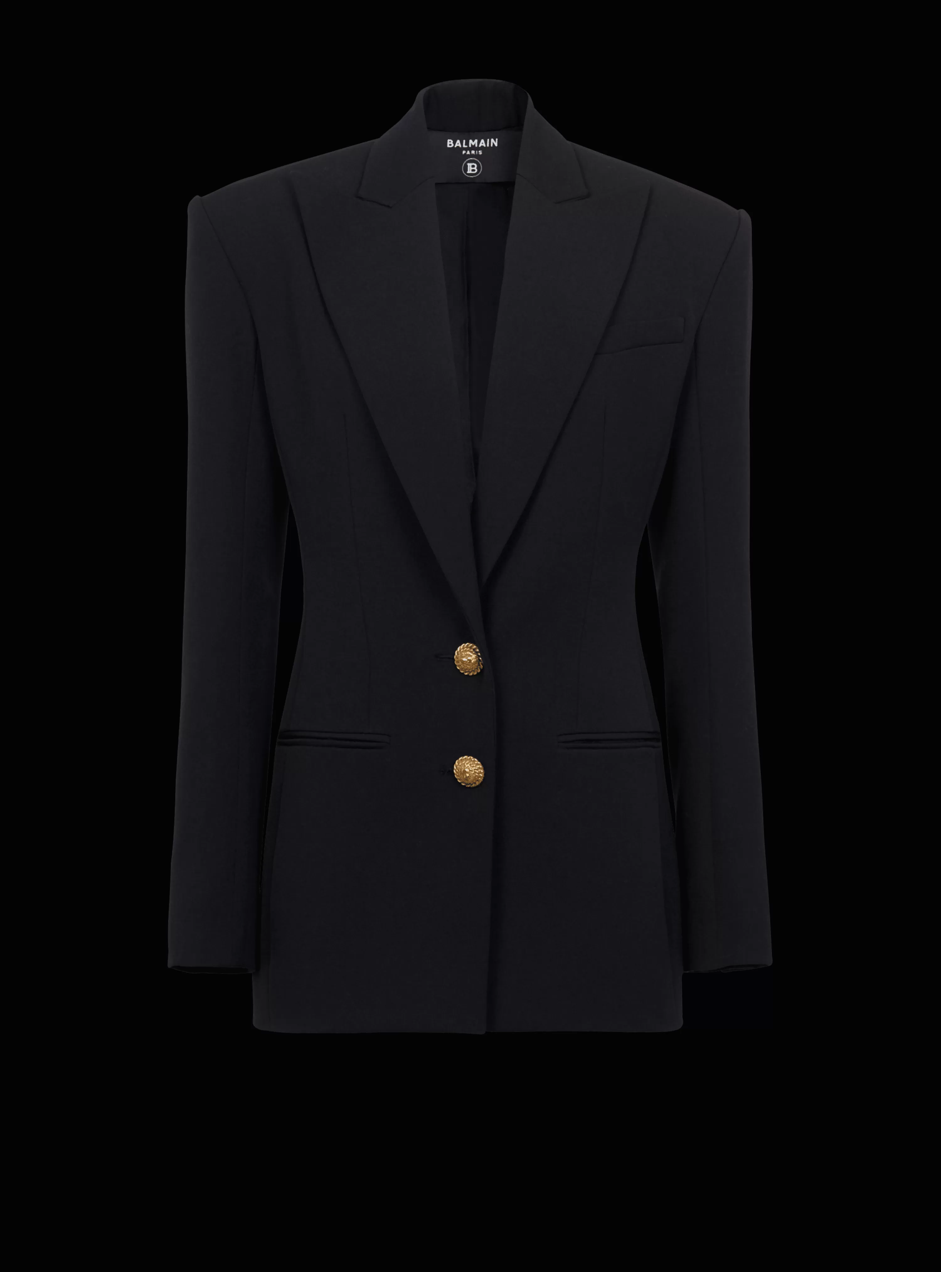 Women Balmain 2-button Cinched-waist Jacket