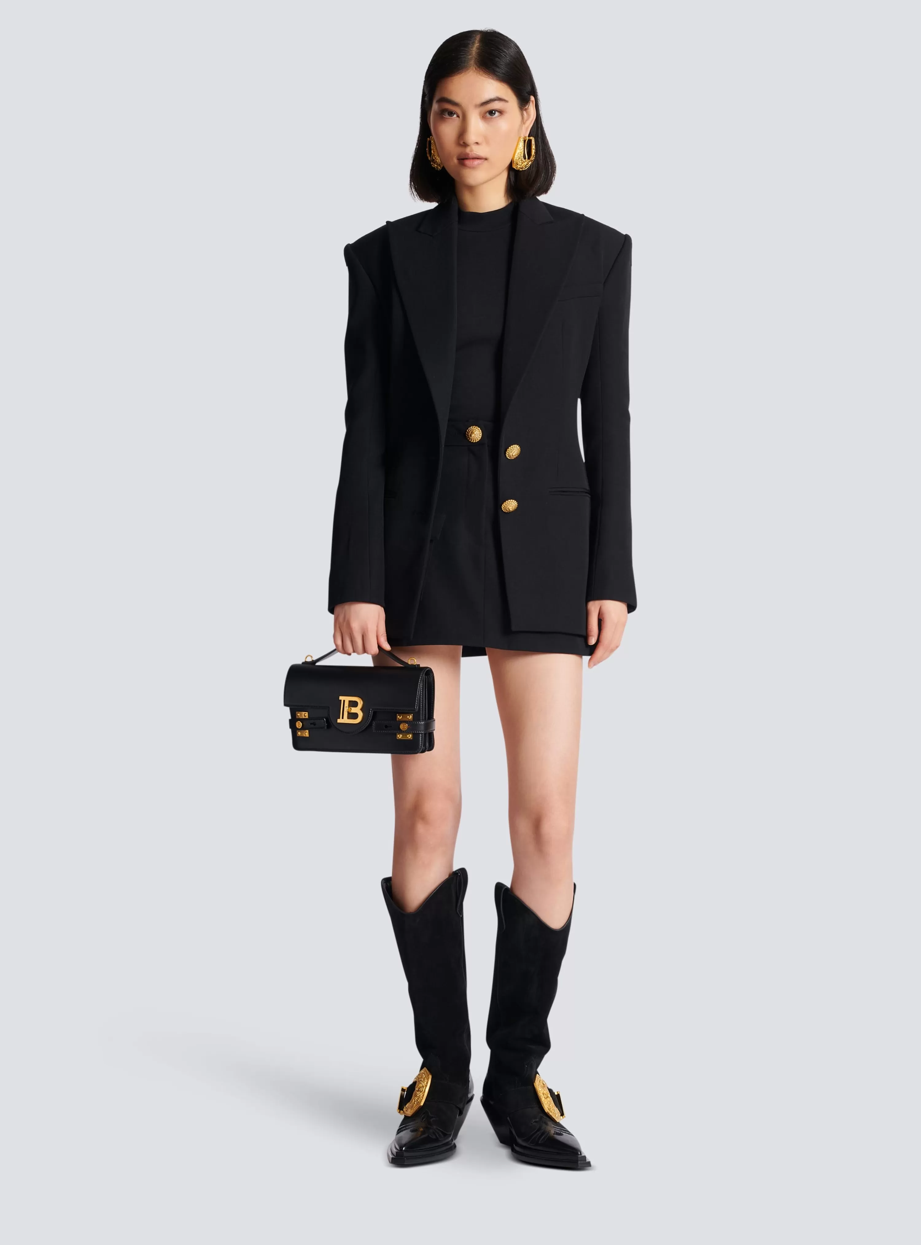 Women Balmain 2-button Cinched-waist Jacket