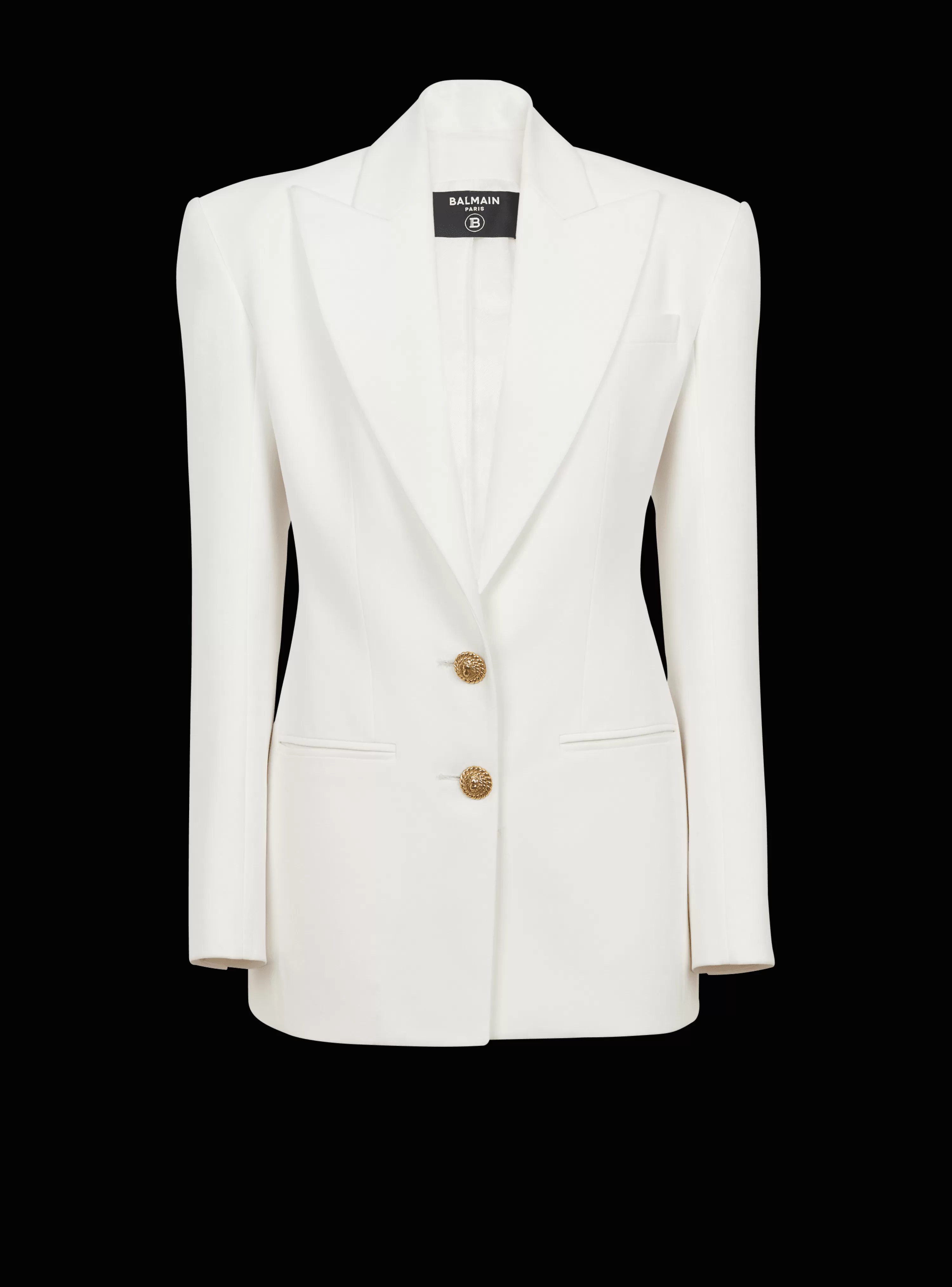 Women Balmain 2-button Crepe Jacket