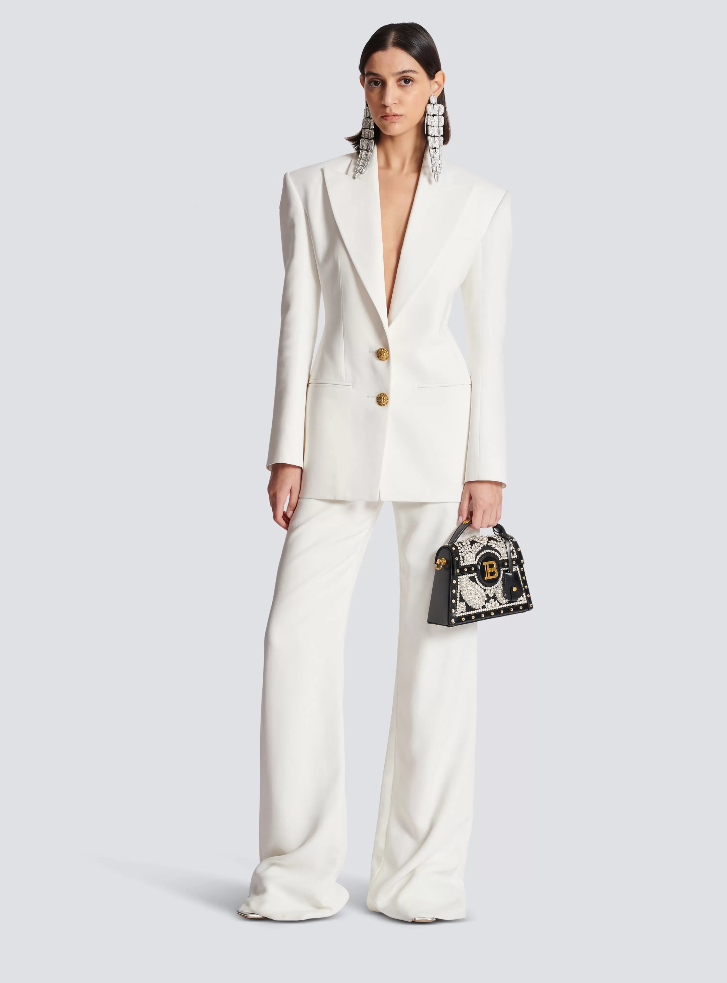 Women Balmain 2-button Crepe Jacket