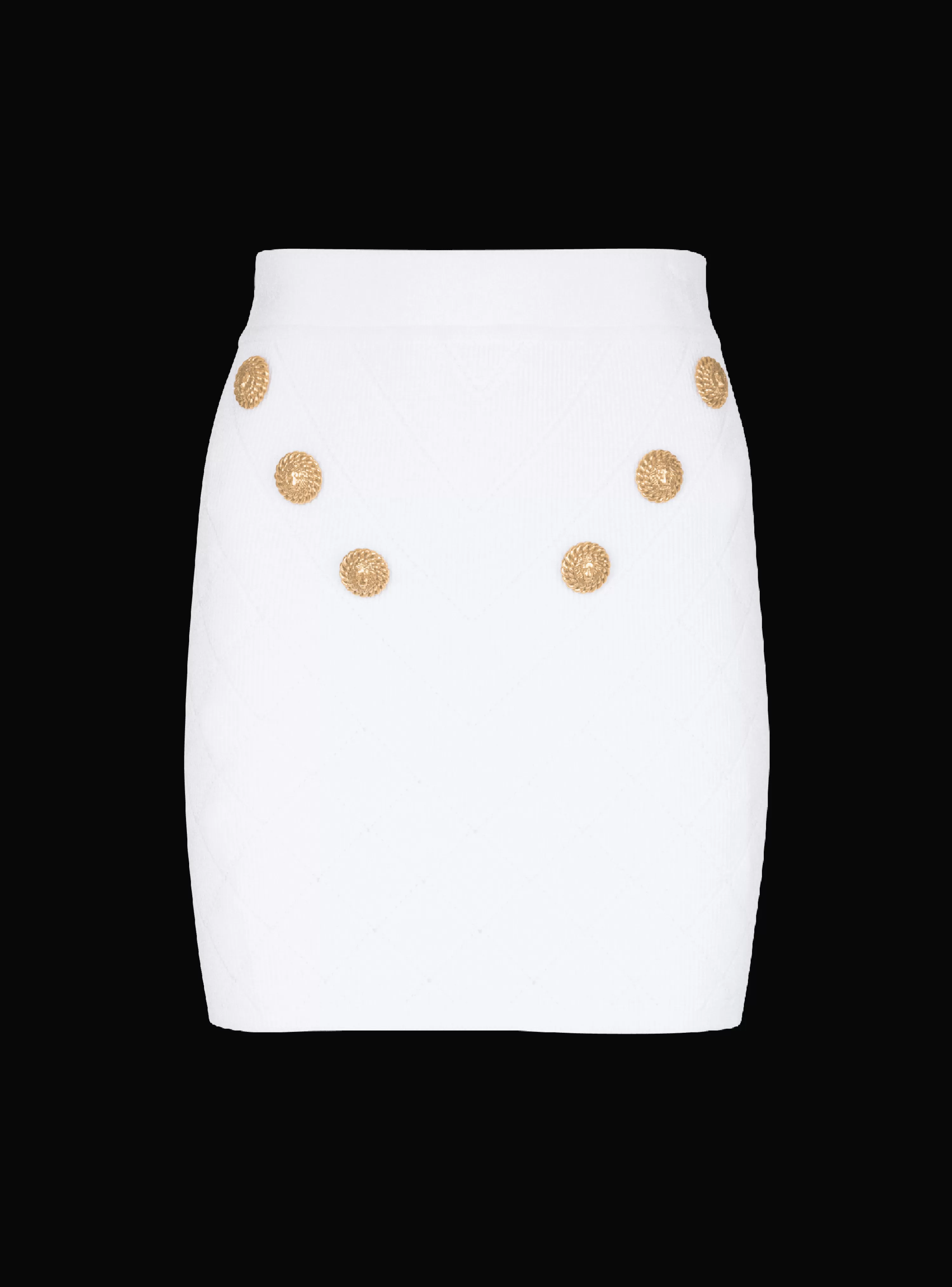 Women Balmain 6-button Knit Skirt