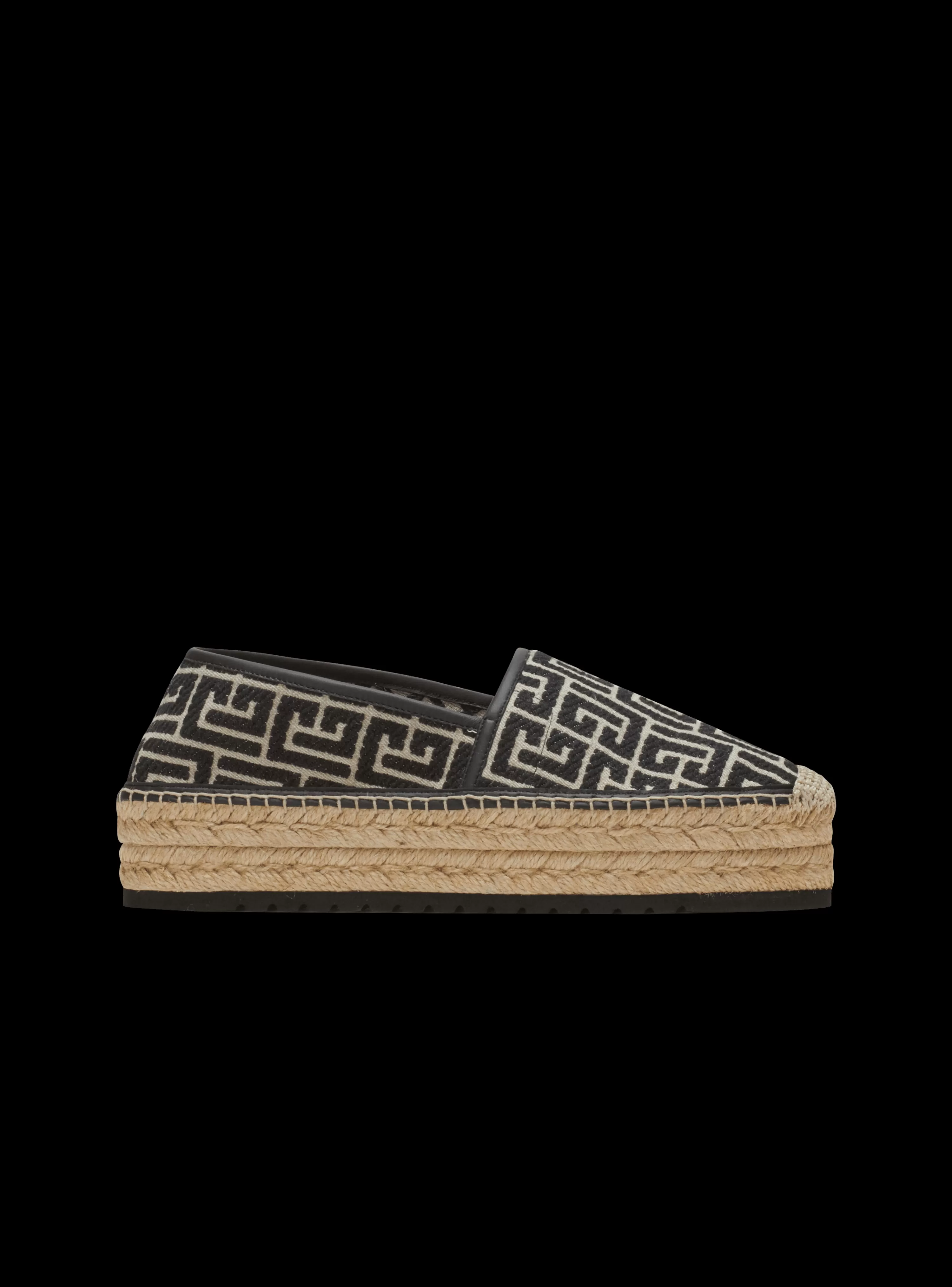 Balmain Alex Espadrilles With Jacquard Monogram