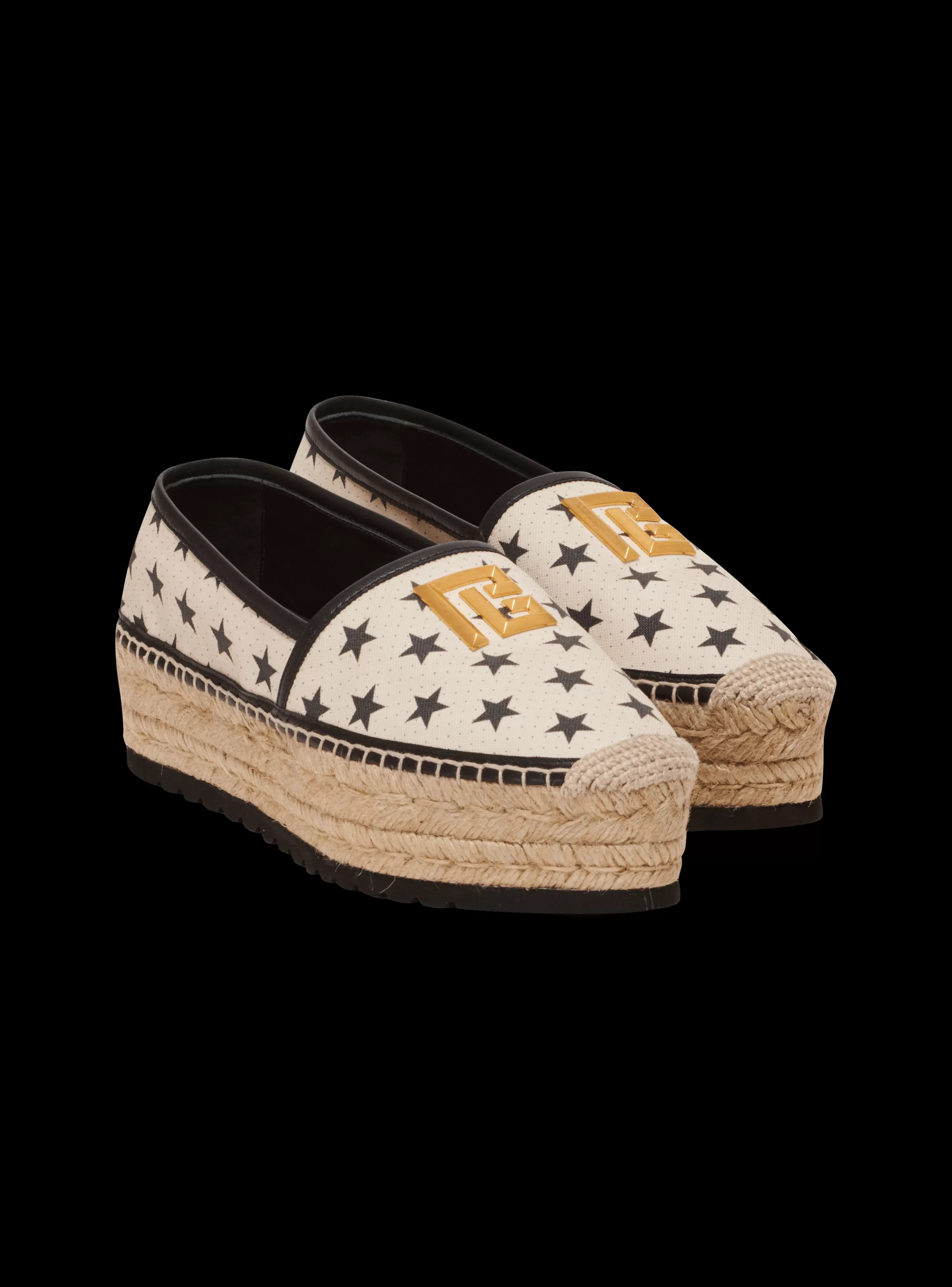 Women Balmain Alex Star Print Espadrilles