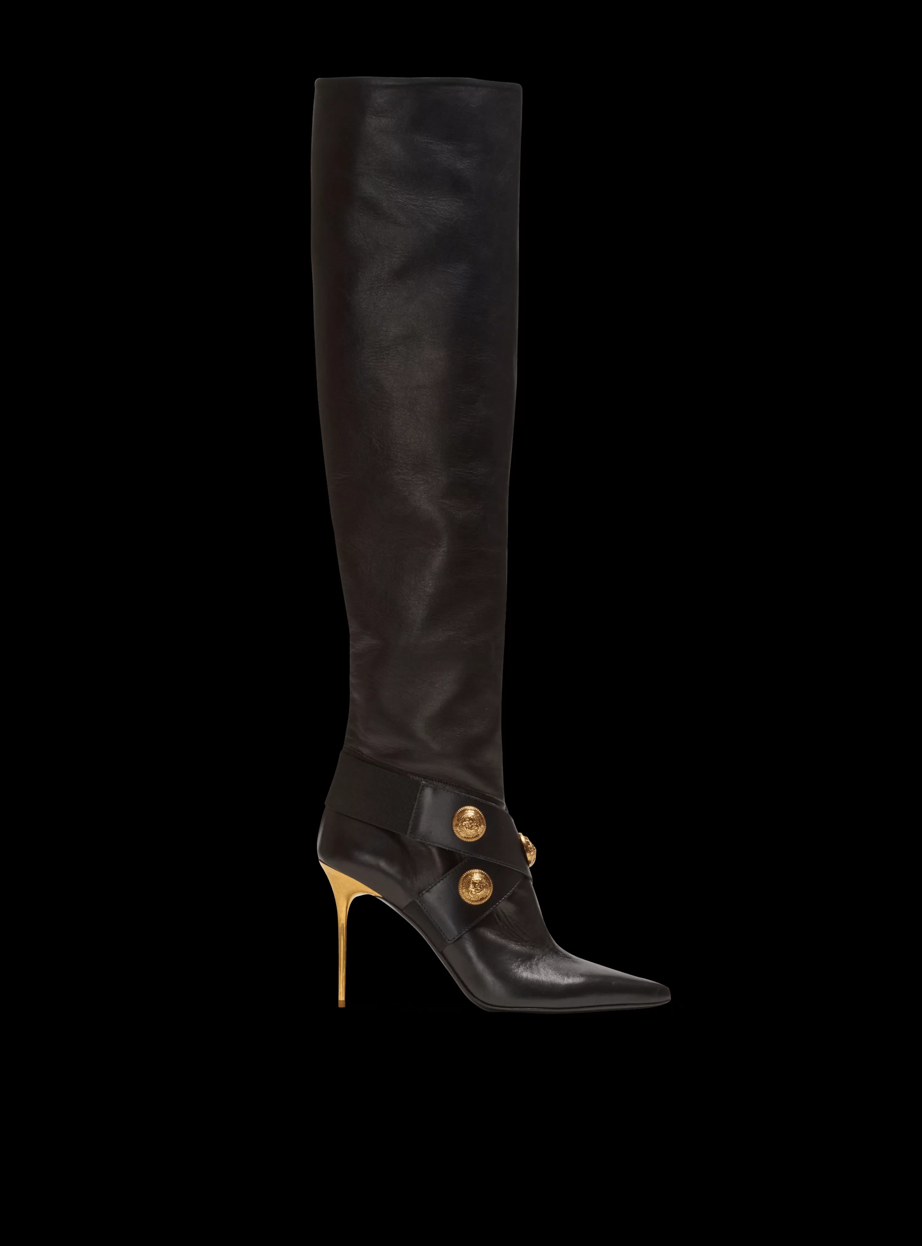 Women Balmain Alma Leather Boots