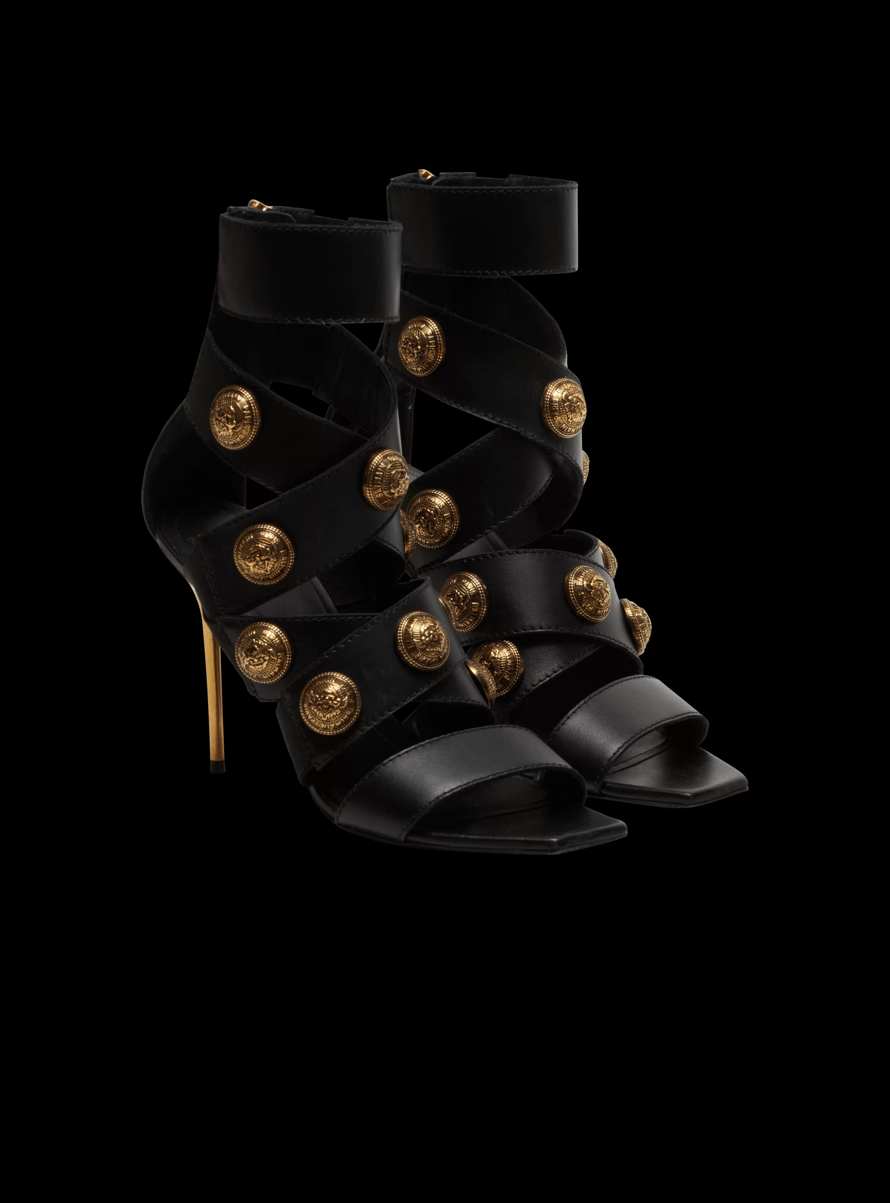 Women Balmain Alma Leather Sandals