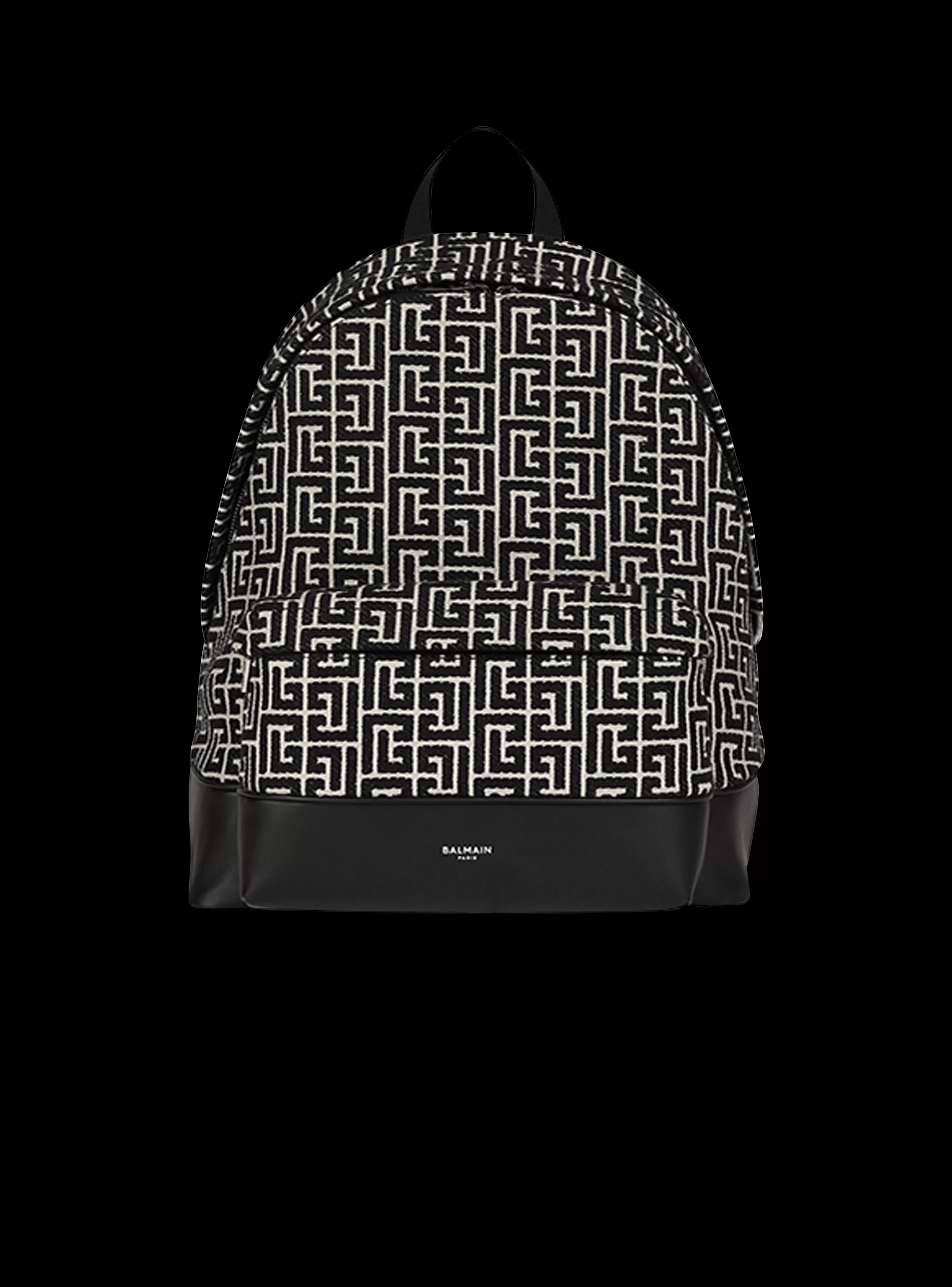 Balmain Backpack With Jacquard Monogram