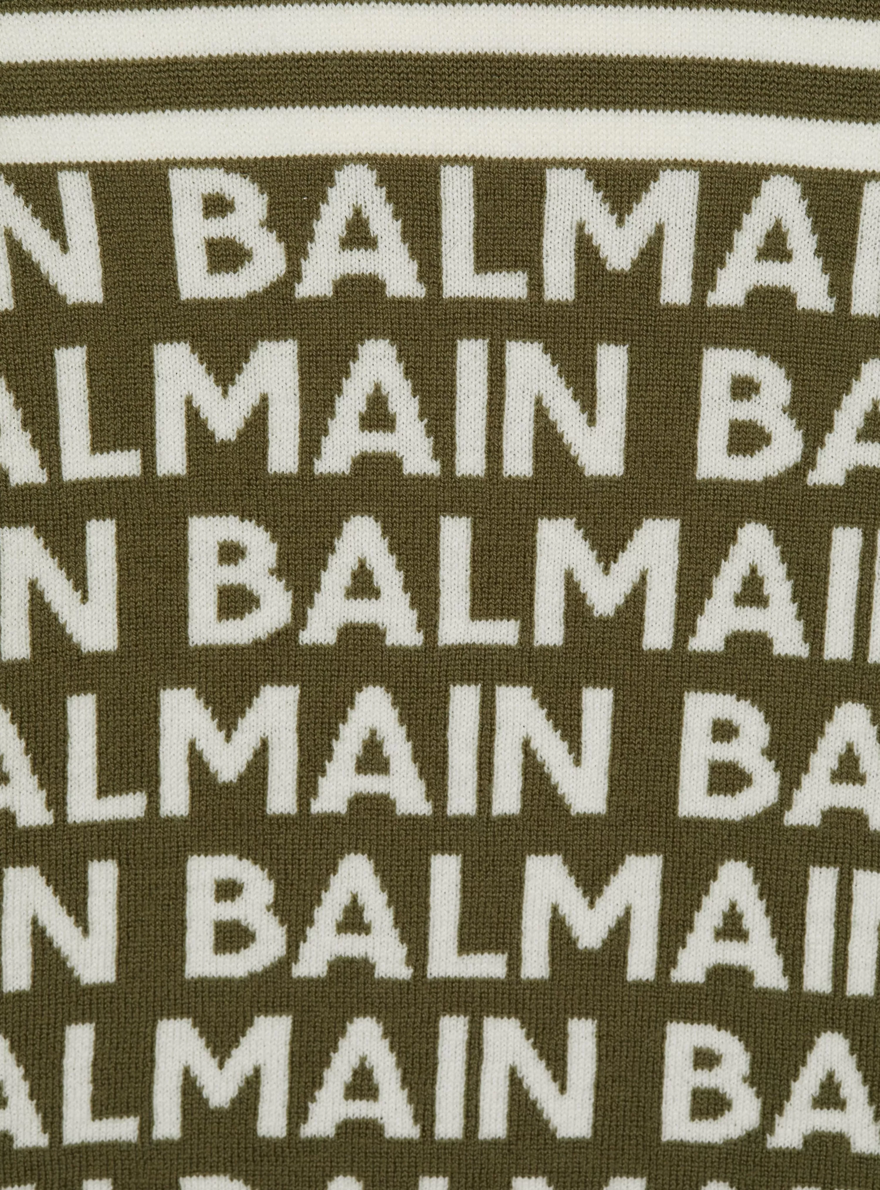 Kids/BOY Balmain Fine Knit Hooded Sweatshirt