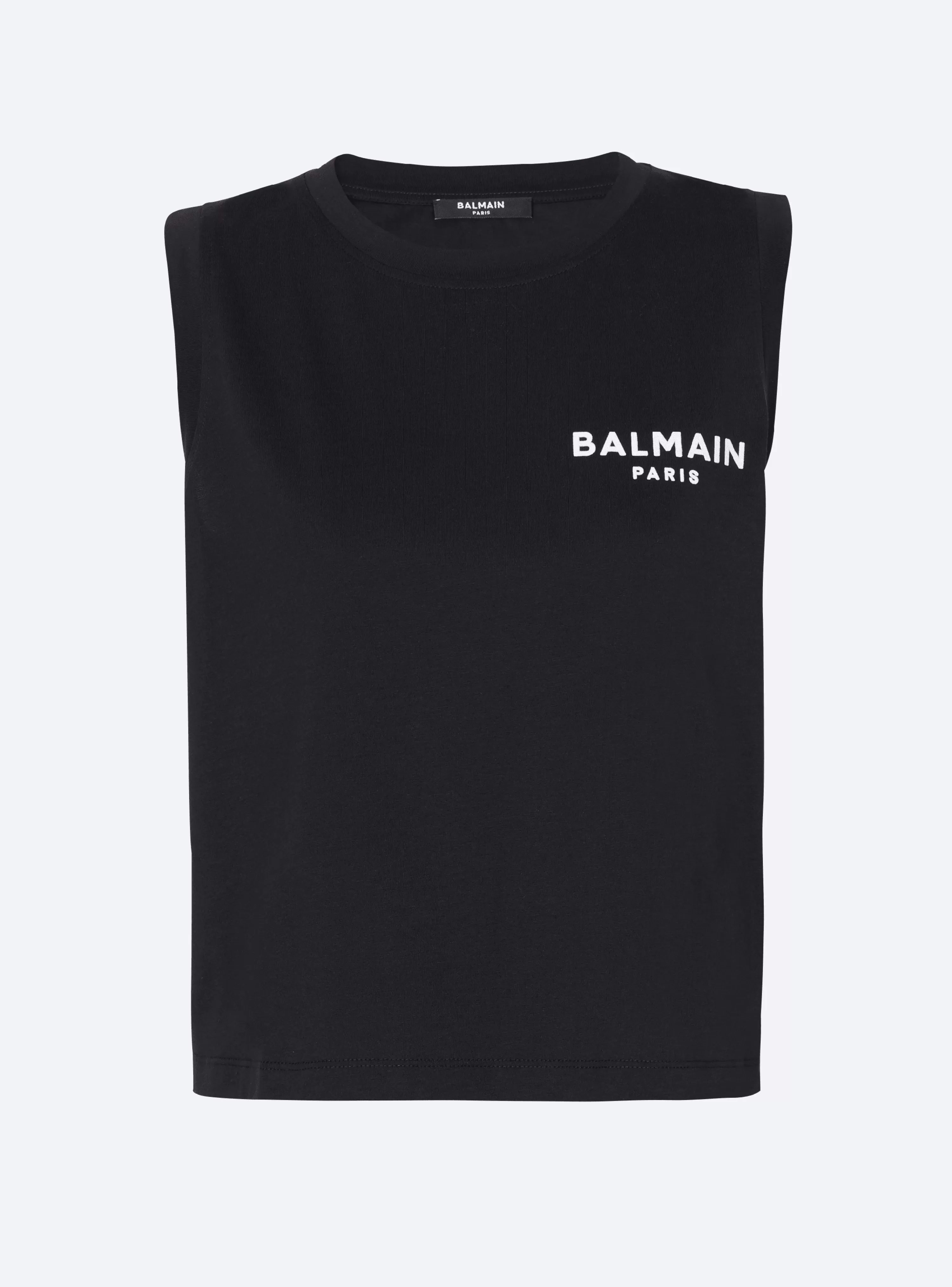 Women Balmain Flocked Tank Top