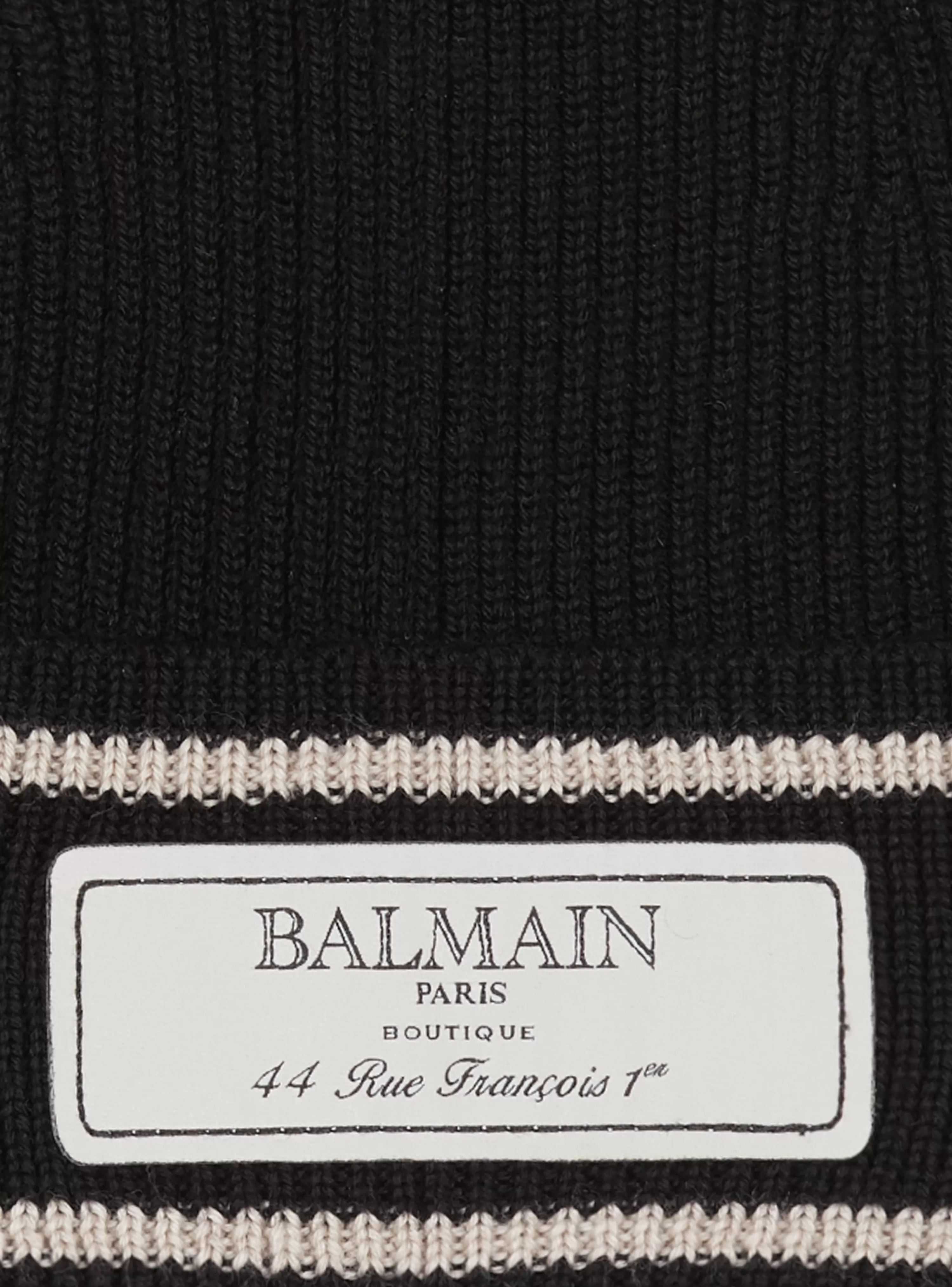 Balmain Label Beanie