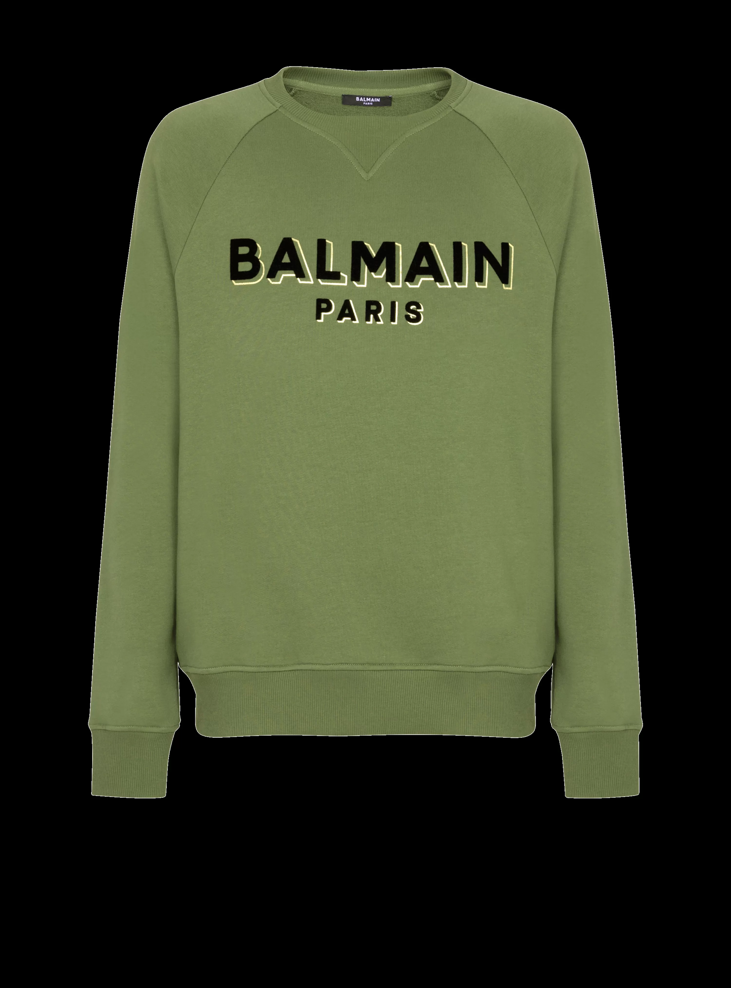 Balmain Paris Flocked Sweatshirt