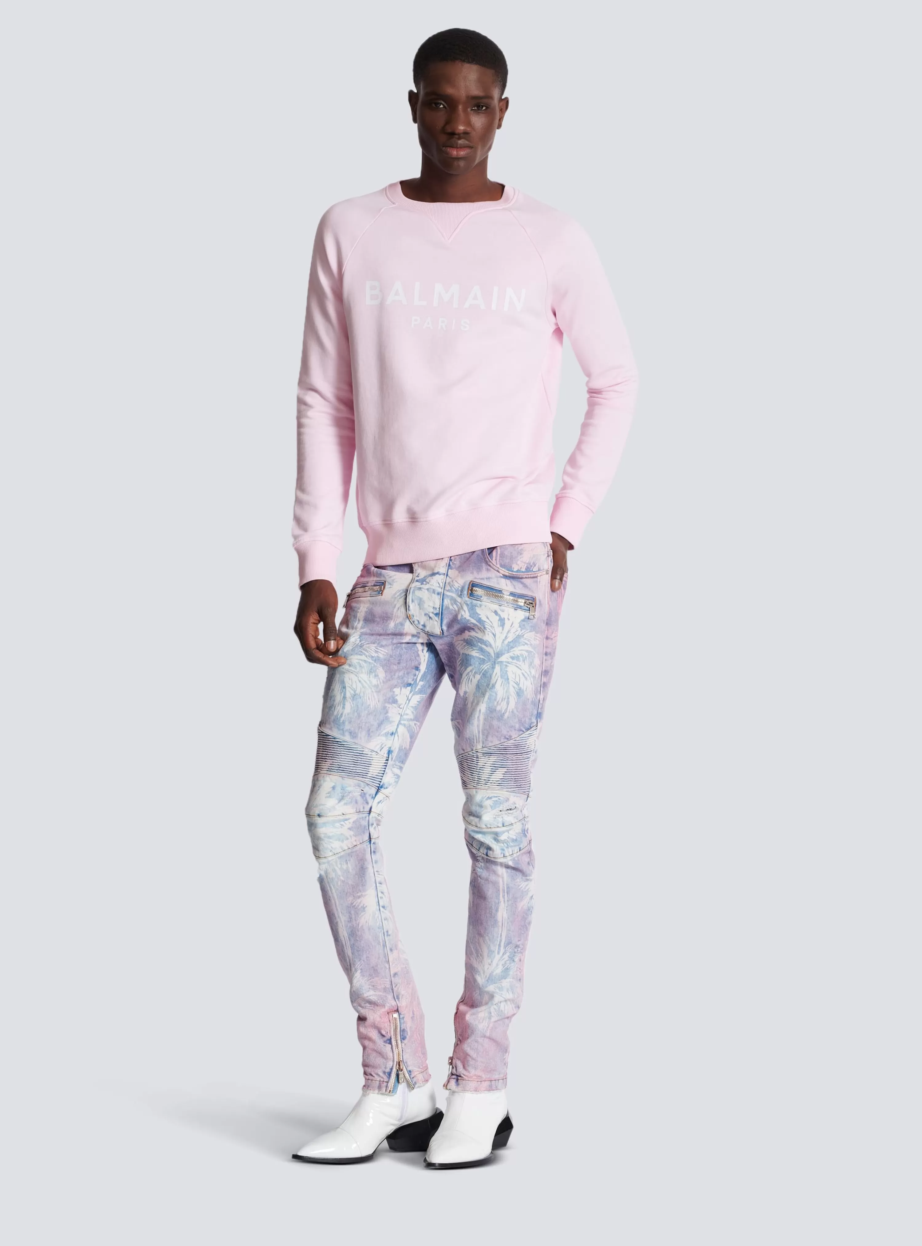 Balmain Paris Printed Sweatshirt