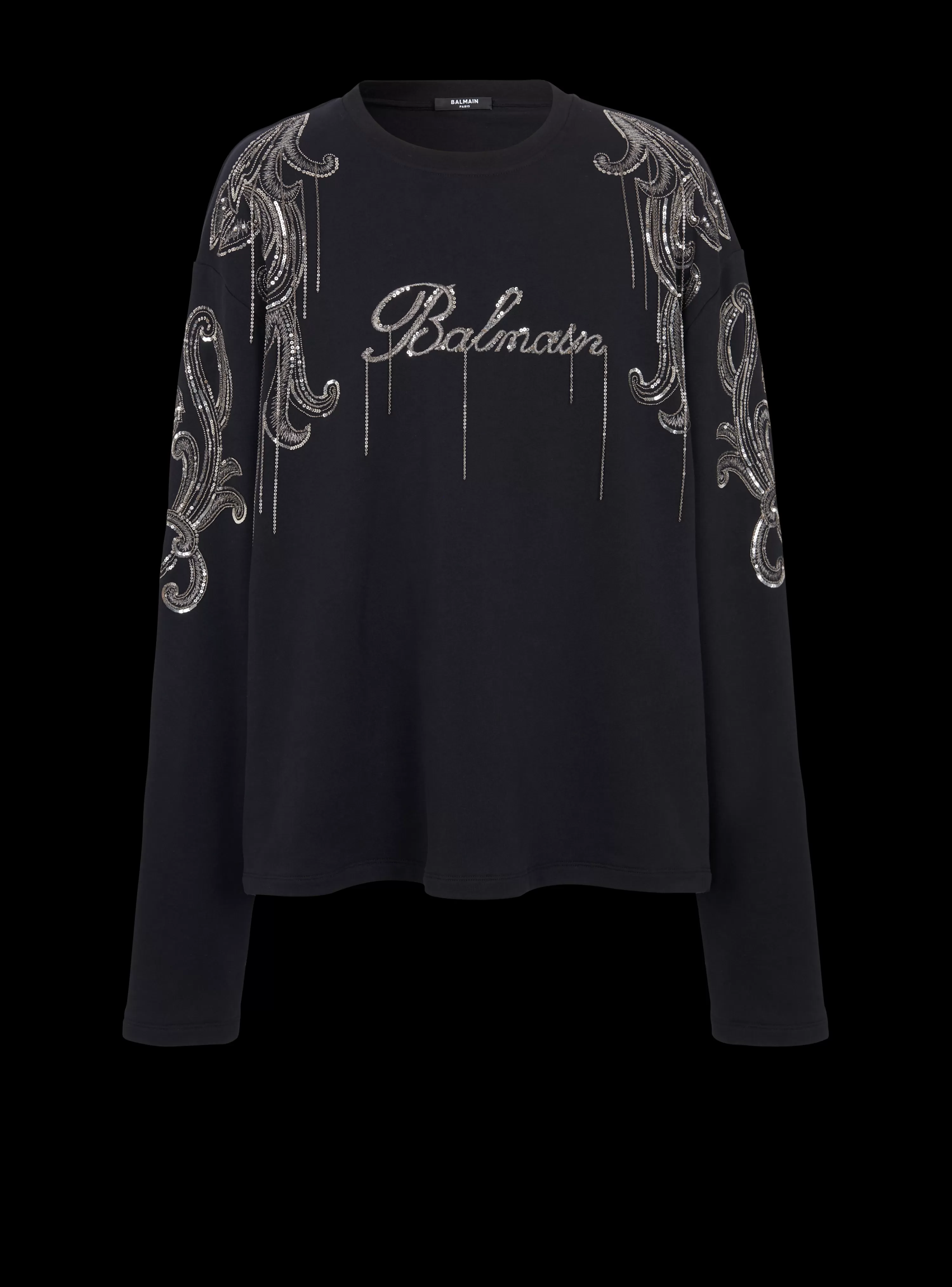 Balmain Signature Chain Embroidered Sweater