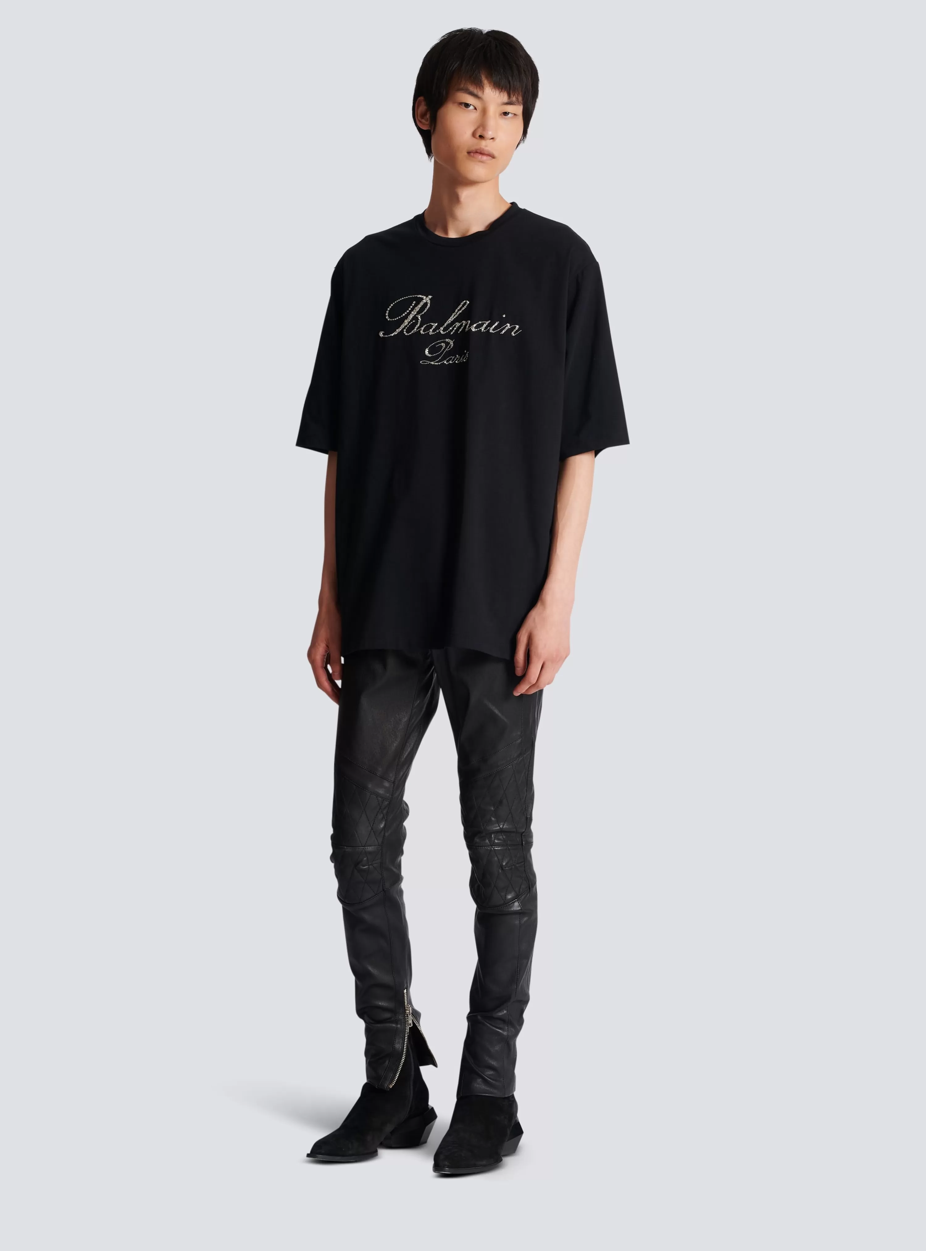 Balmain Signature Embroidered T-shirt