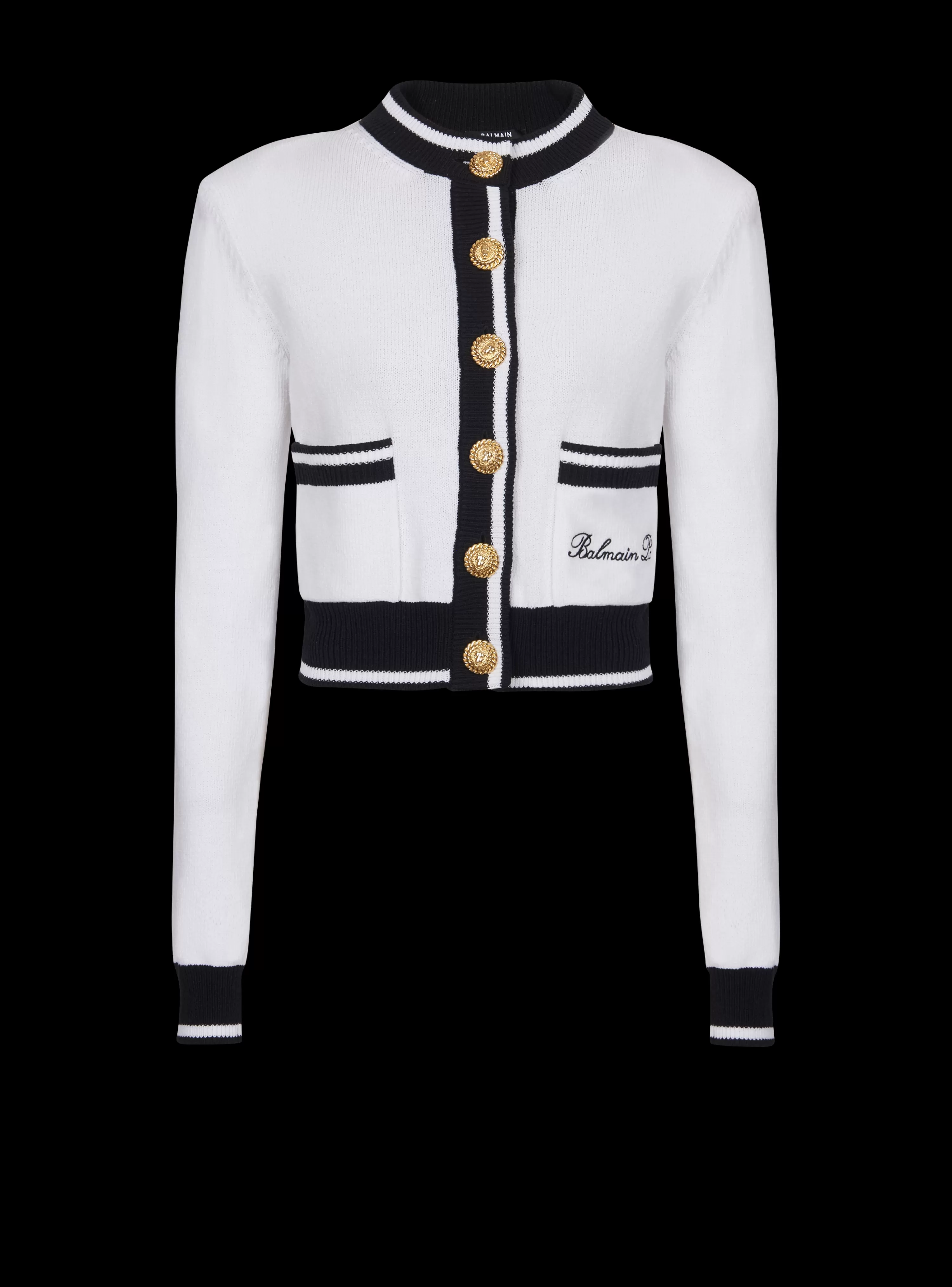 Women Balmain Signature Knit Cardigan