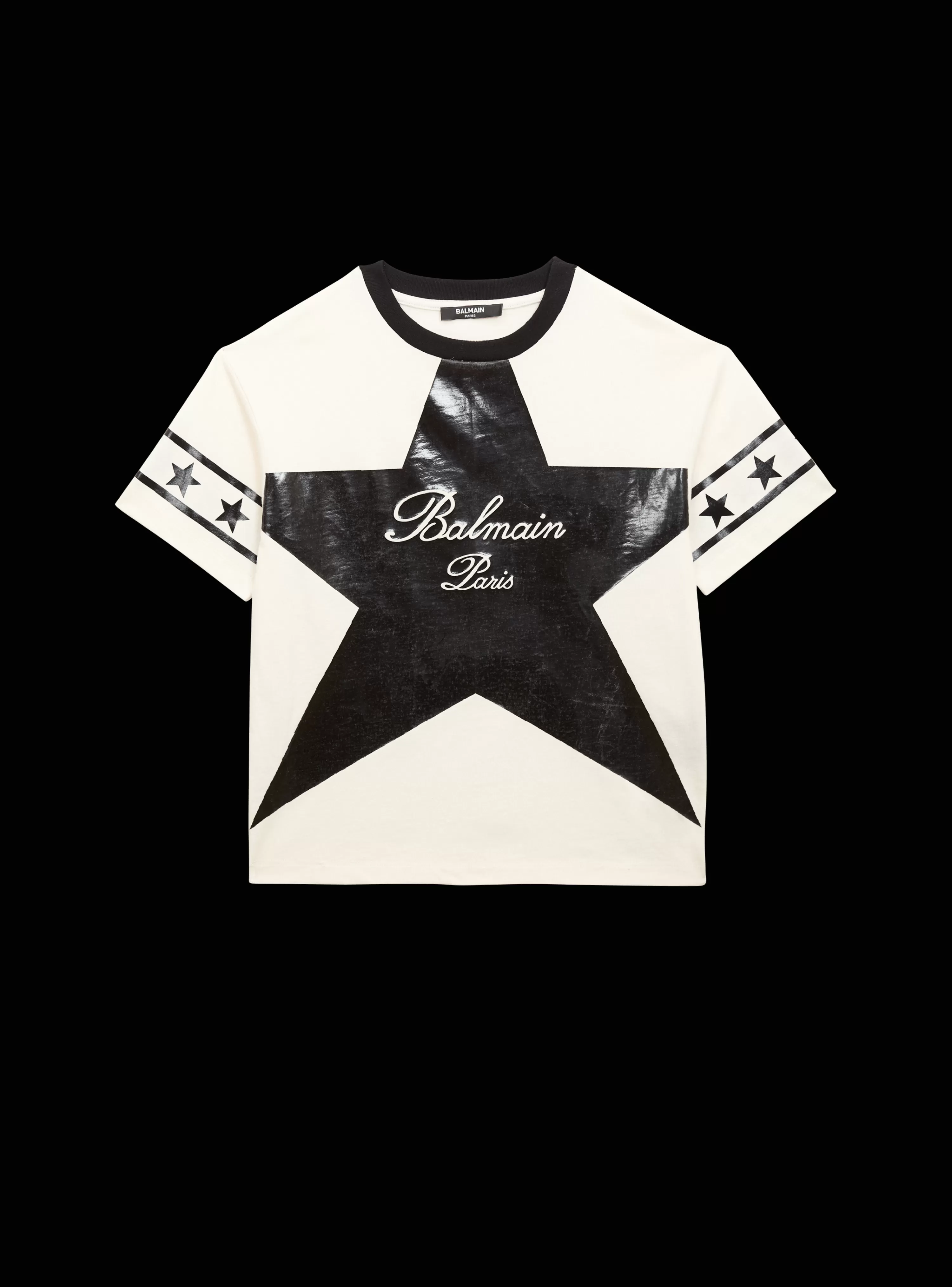 Kids Balmain Signature Stars T-shirt