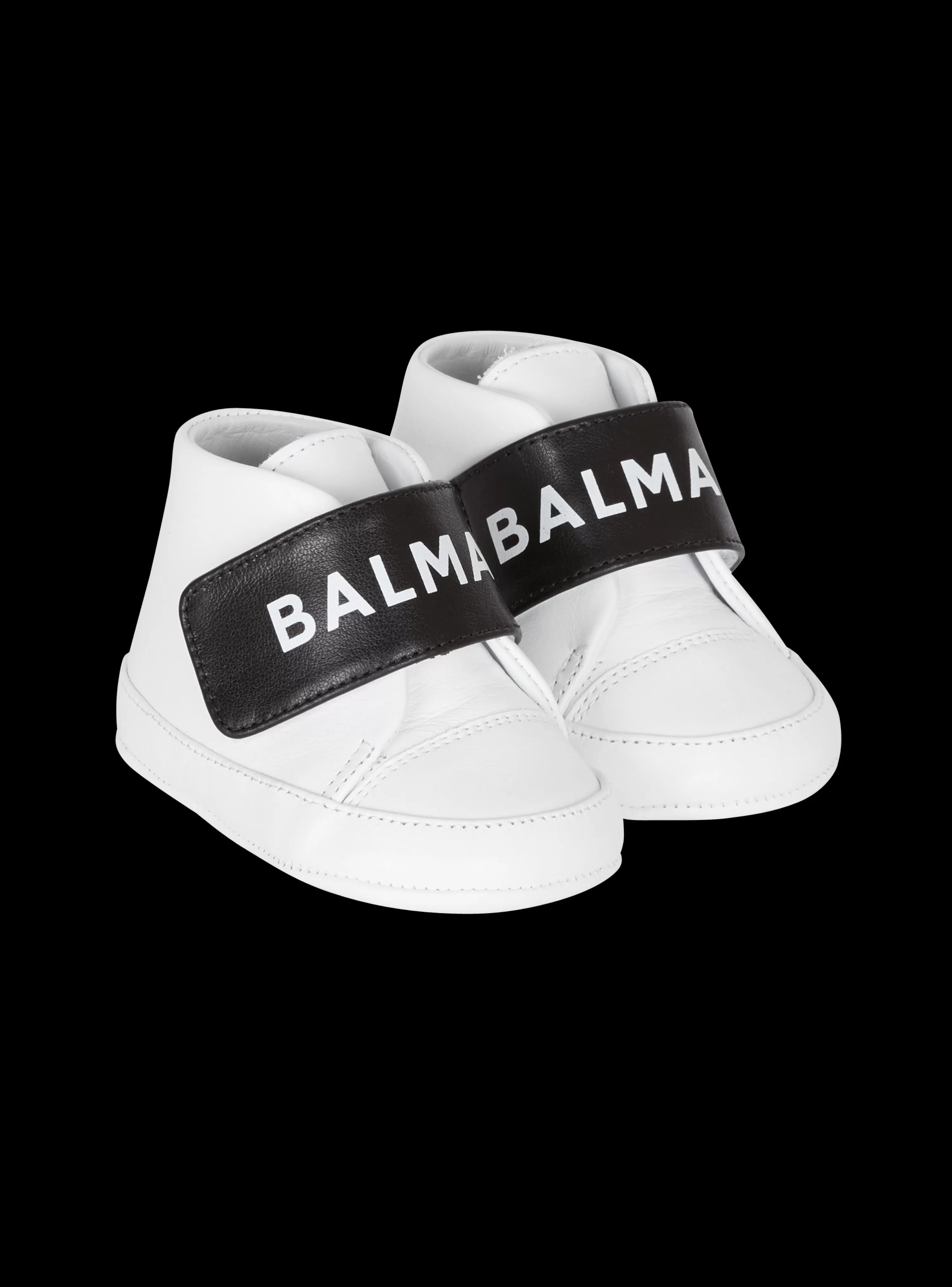 Kids Balmain Velcro Trainers