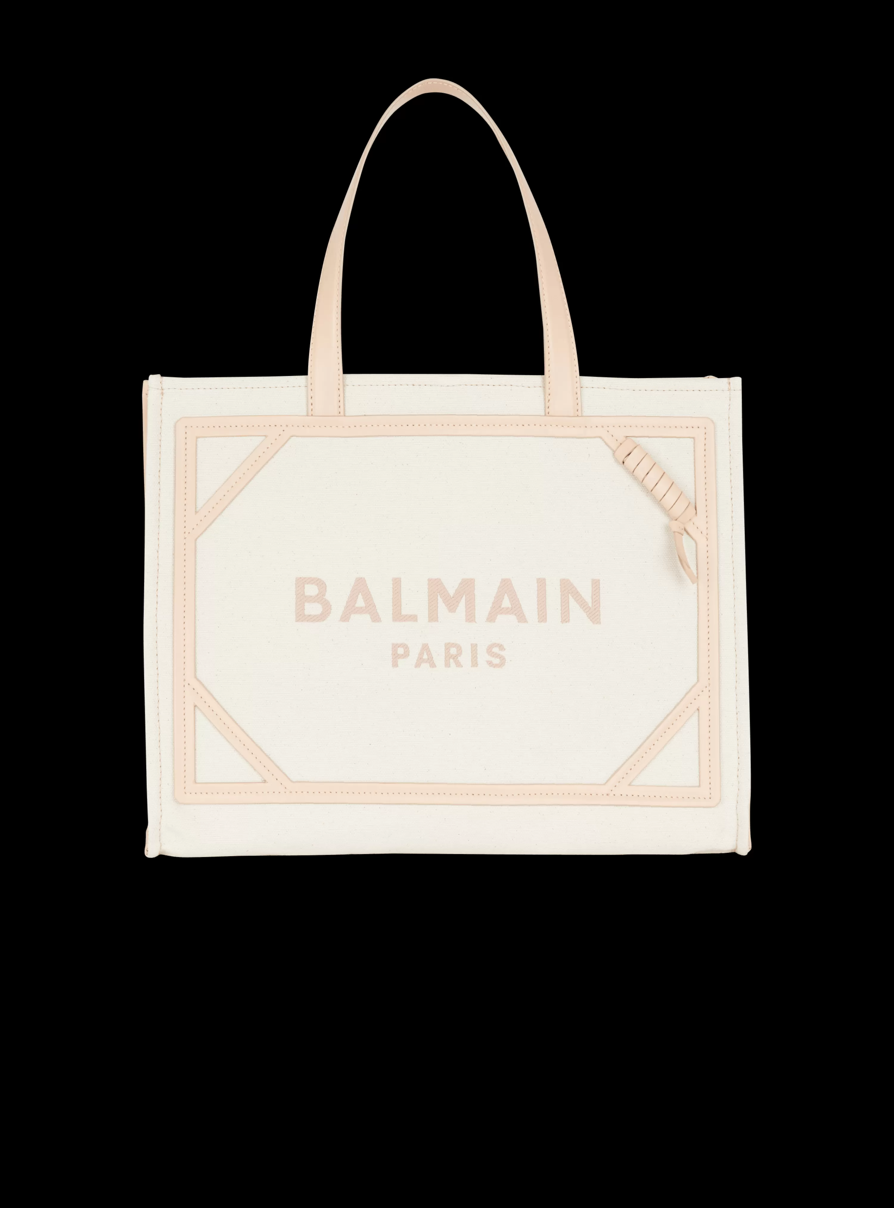 Women Balmain B-Army 42 Canvas And Smooth Leather Tote Bag