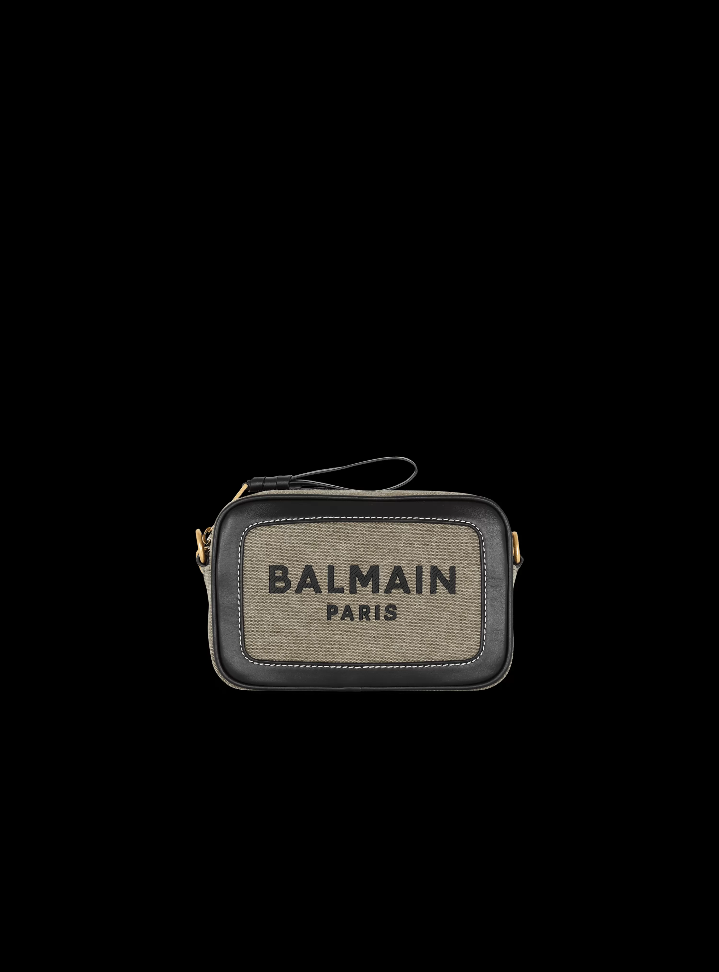 Women Balmain B-Army Canvas And Leather Clutch