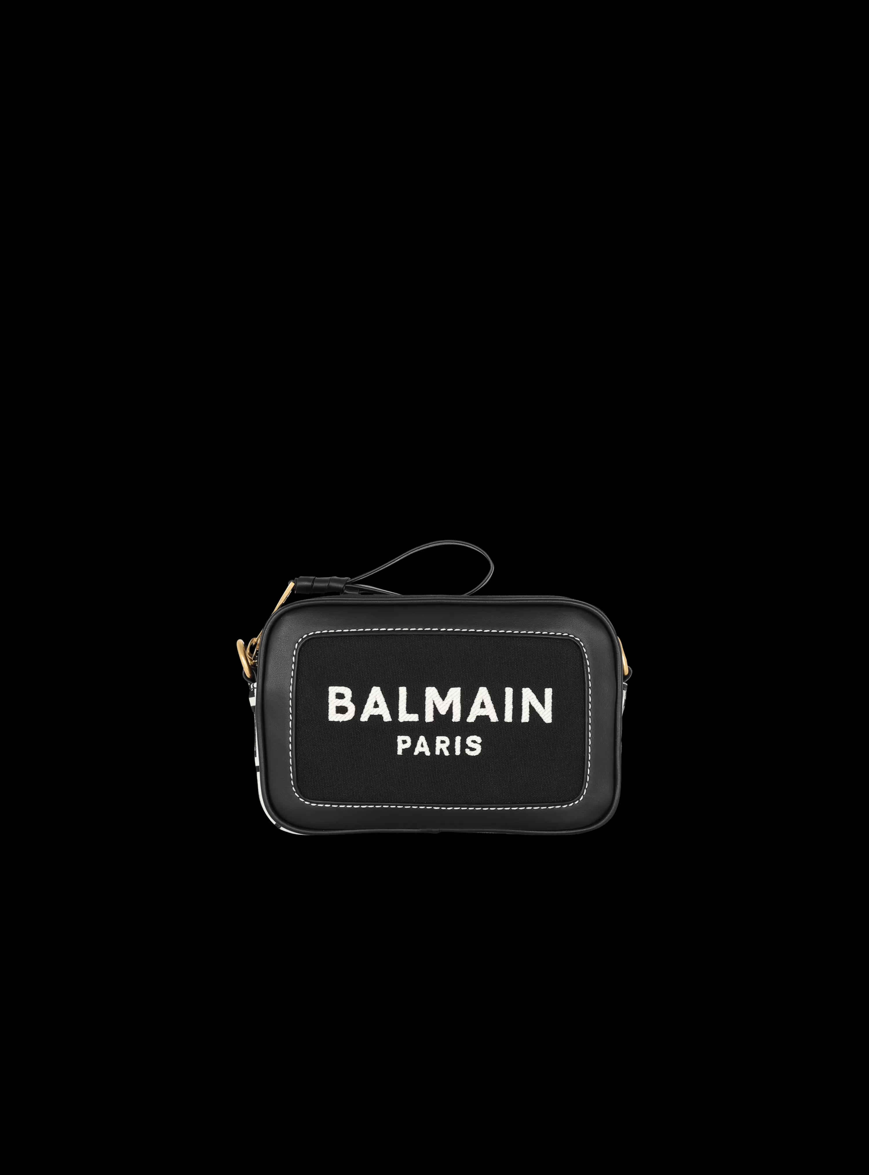 Women Balmain B-Army Canvas And Leather Clutch