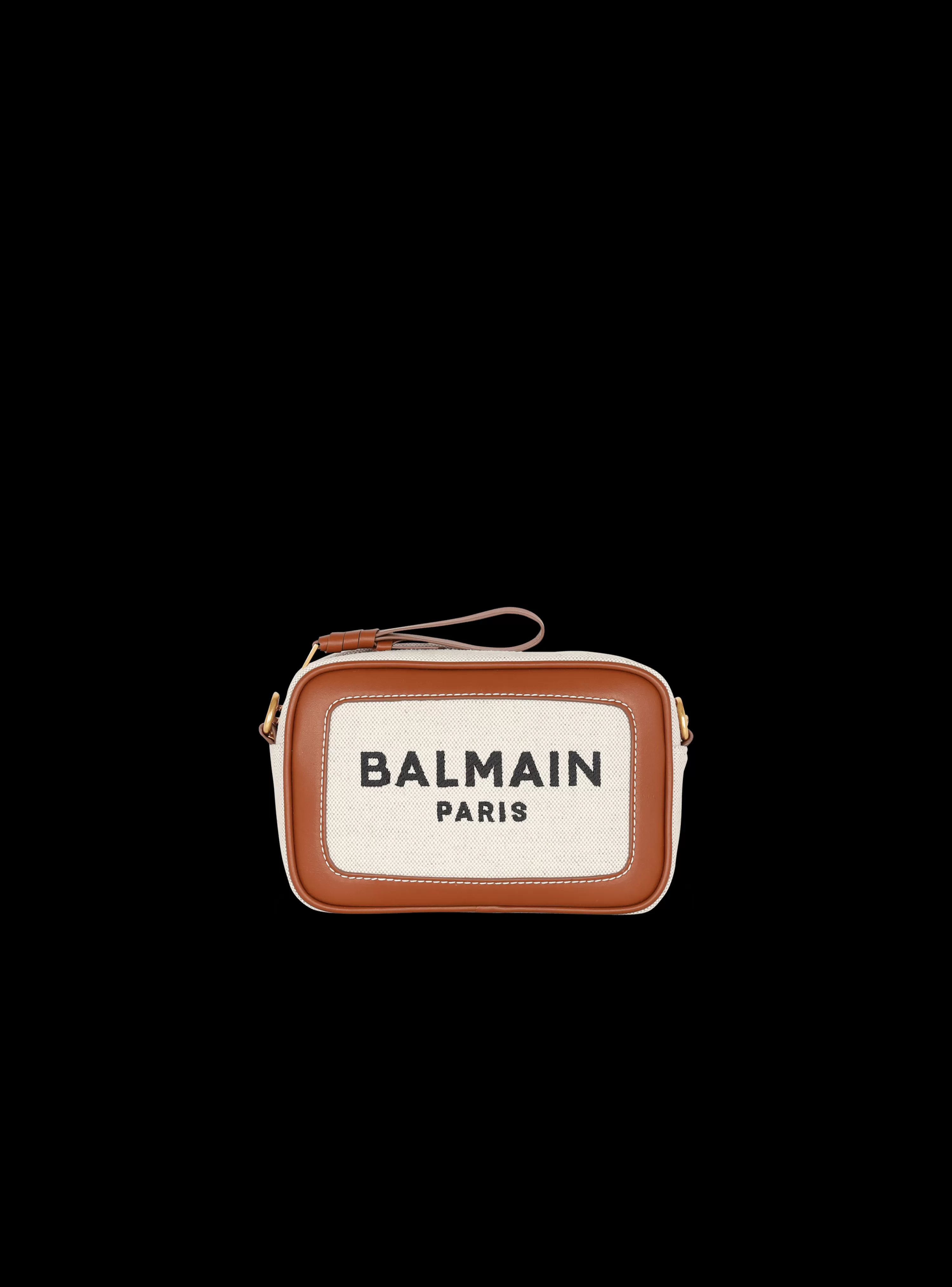 Women Balmain B-Army Canvas And Leather Clutch