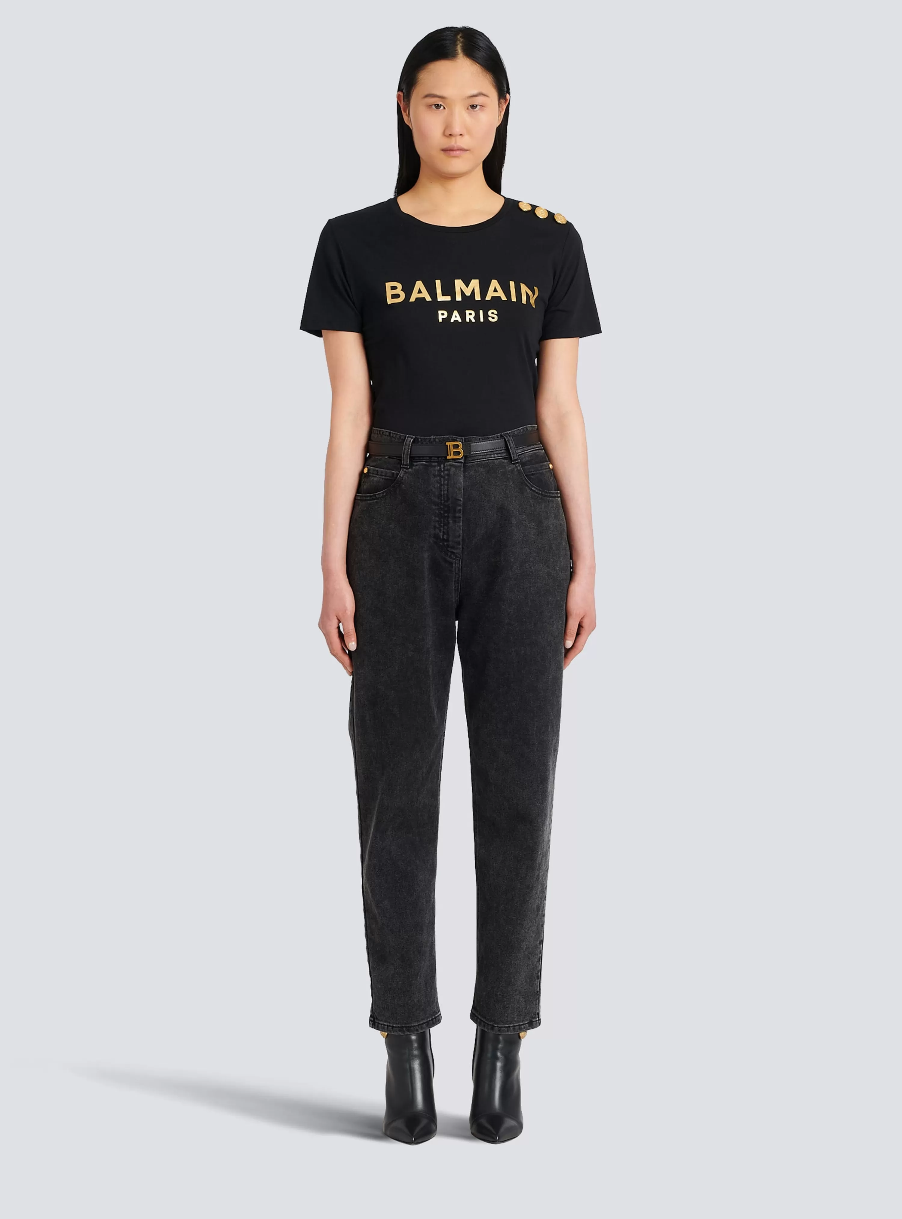 Women Balmain B-Belt In Leather