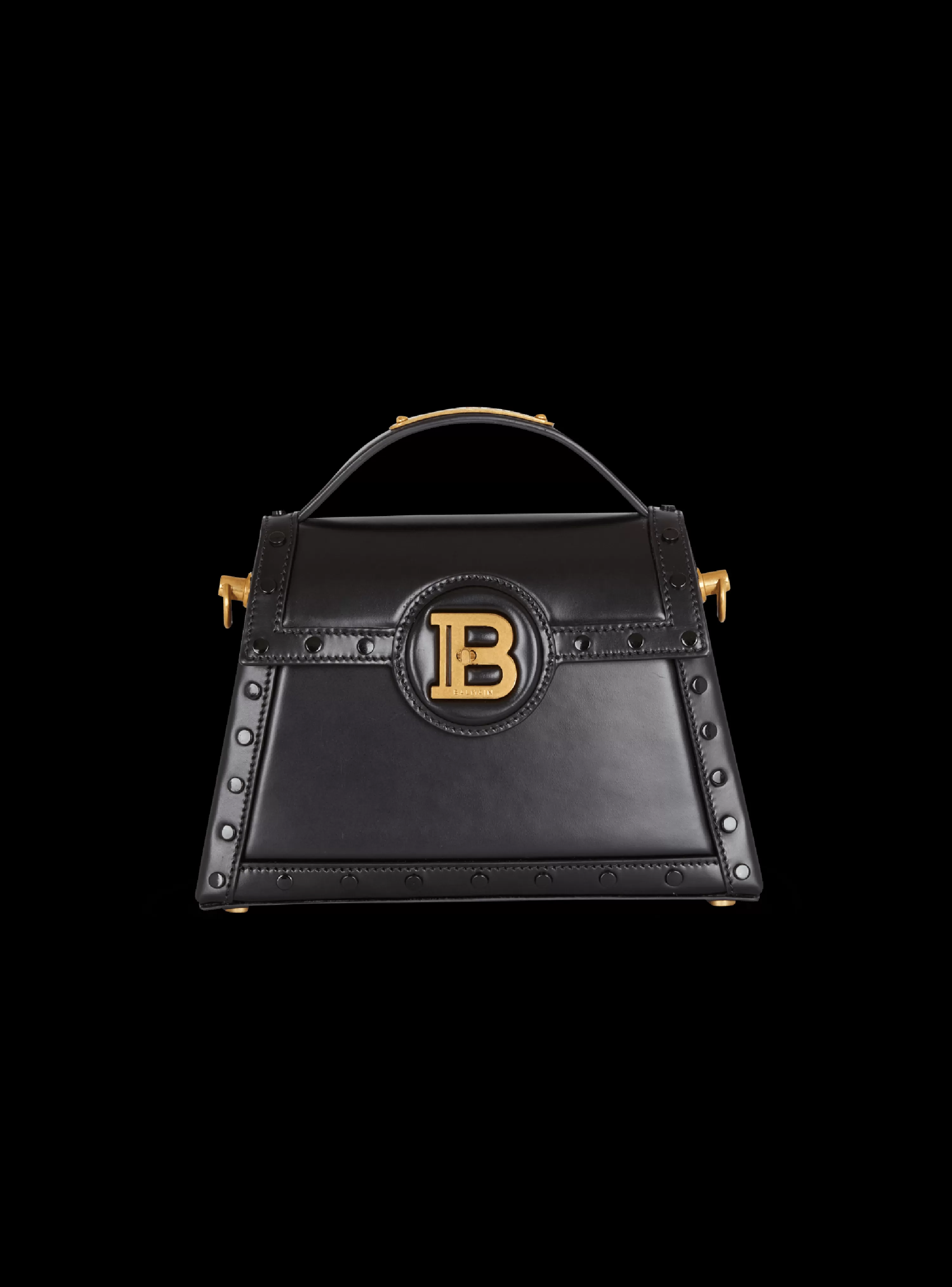 Women Balmain B-Buzz Dynasty Bag In Glazed Leather