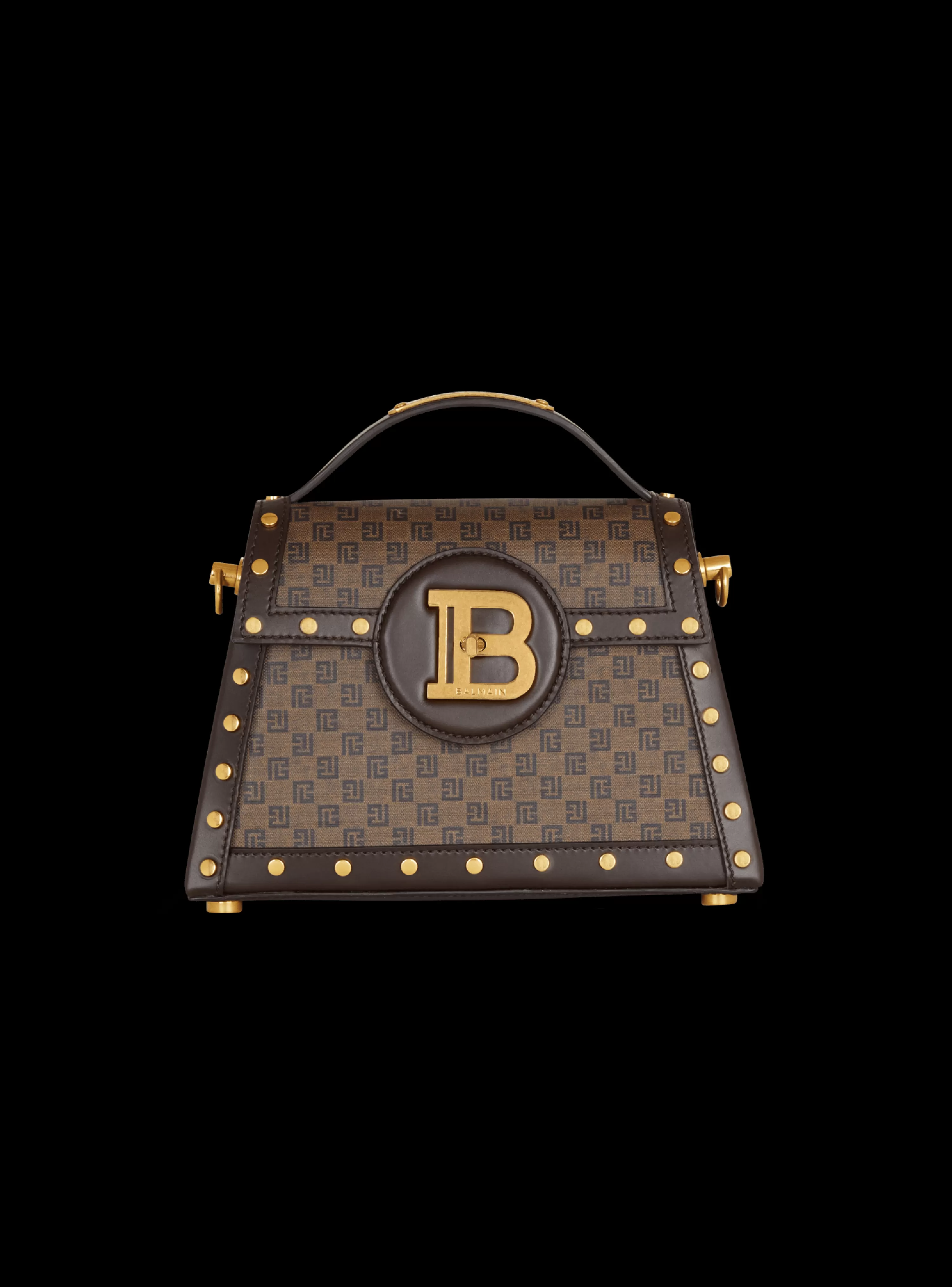 Women Balmain B-Buzz Dynasty Bag In Mini Monogram Canvas