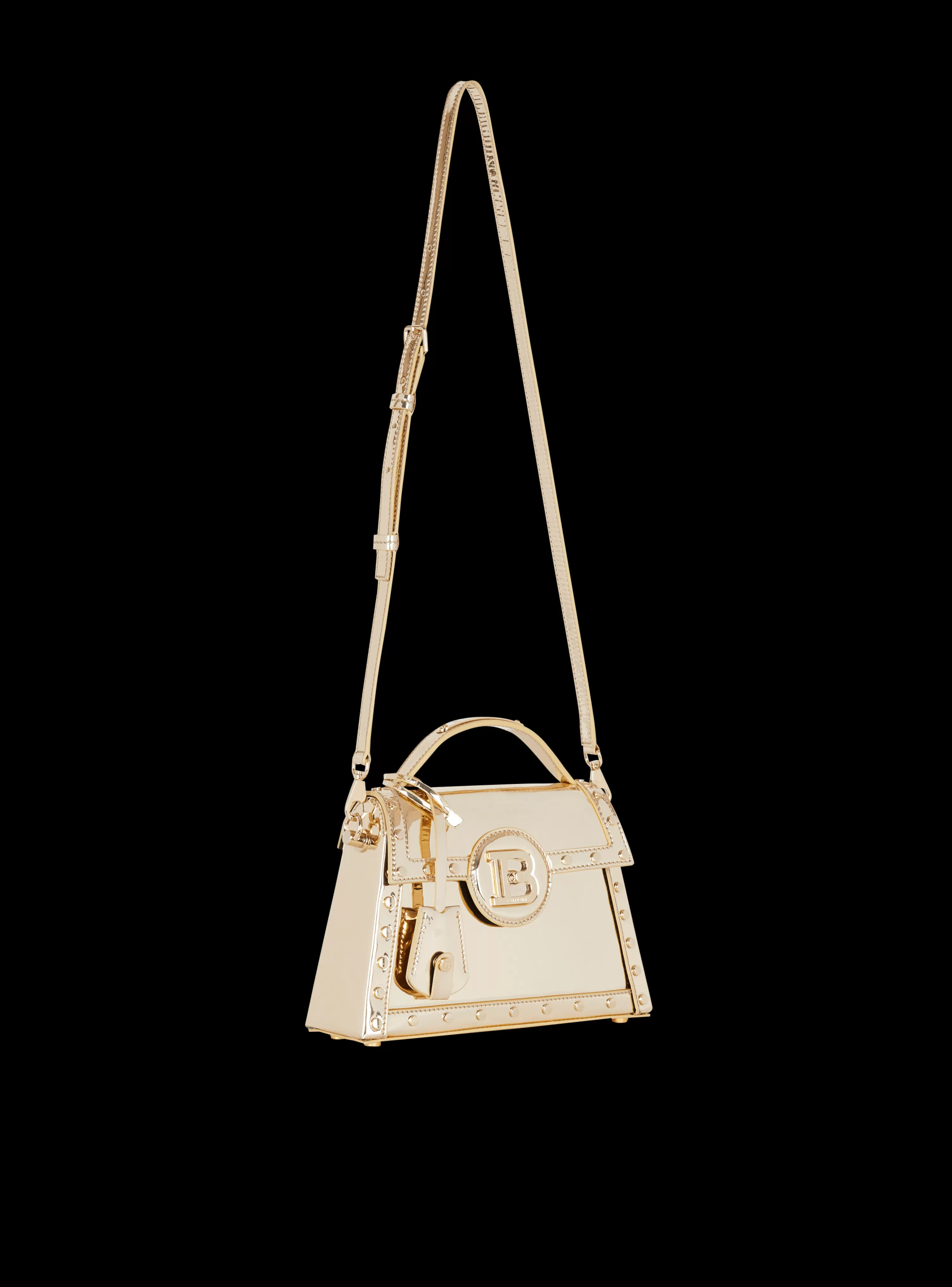 Women Balmain B-Buzz Dynasty Bag In Patent Leather