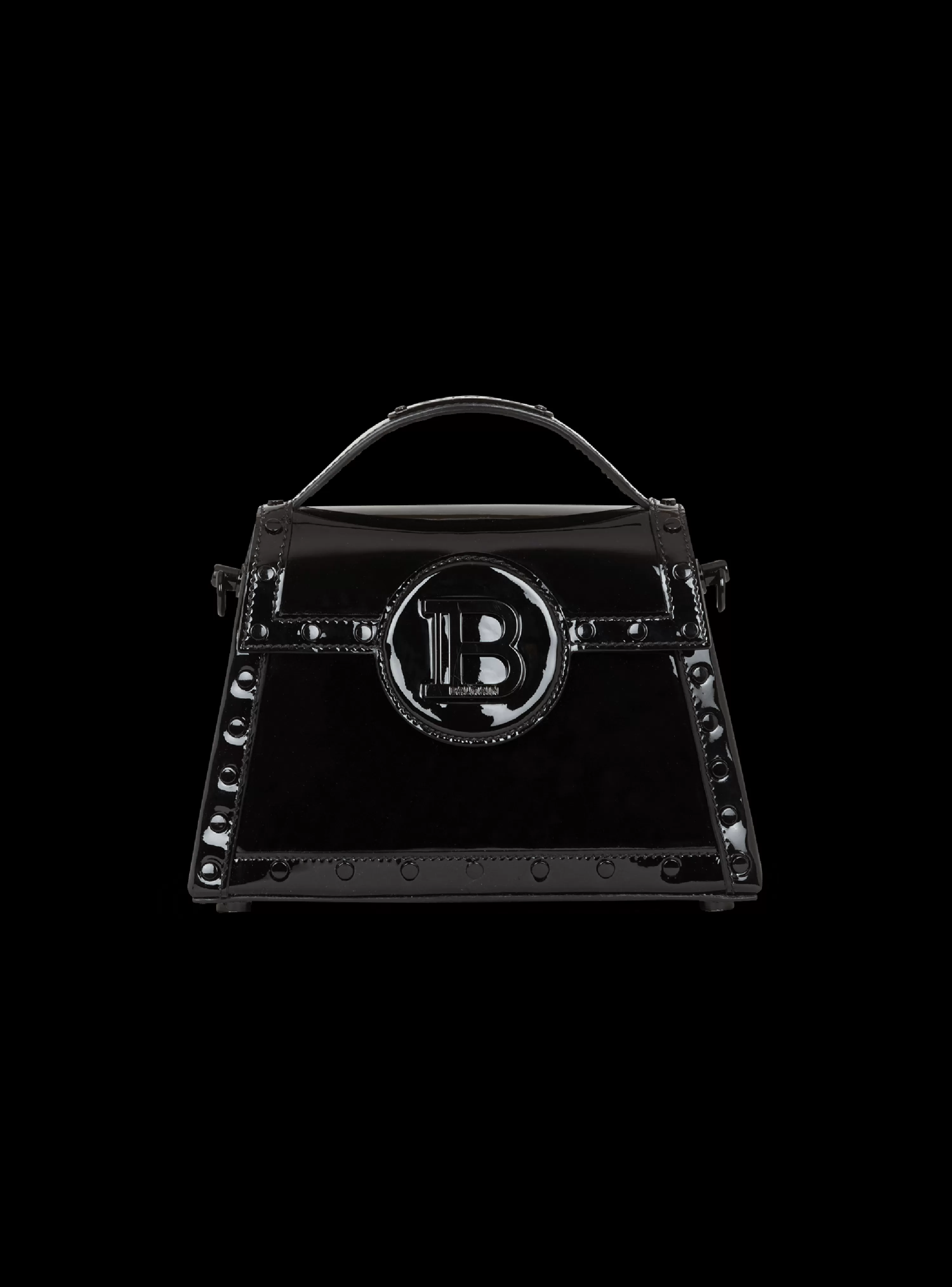 Women Balmain B-Buzz Dynasty Bag In Patent Leather