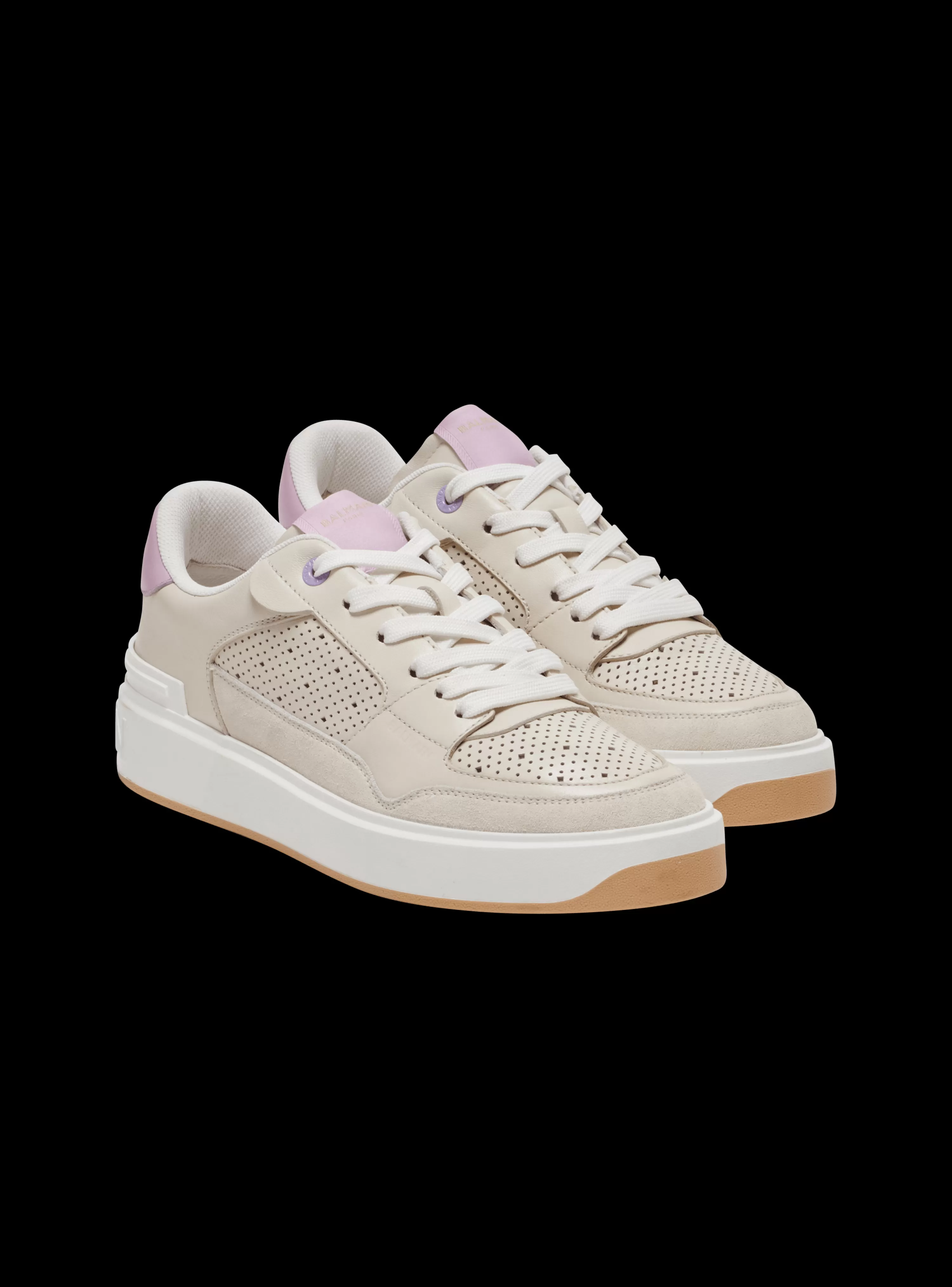 Women Balmain B-Court Flip Leather Trainers