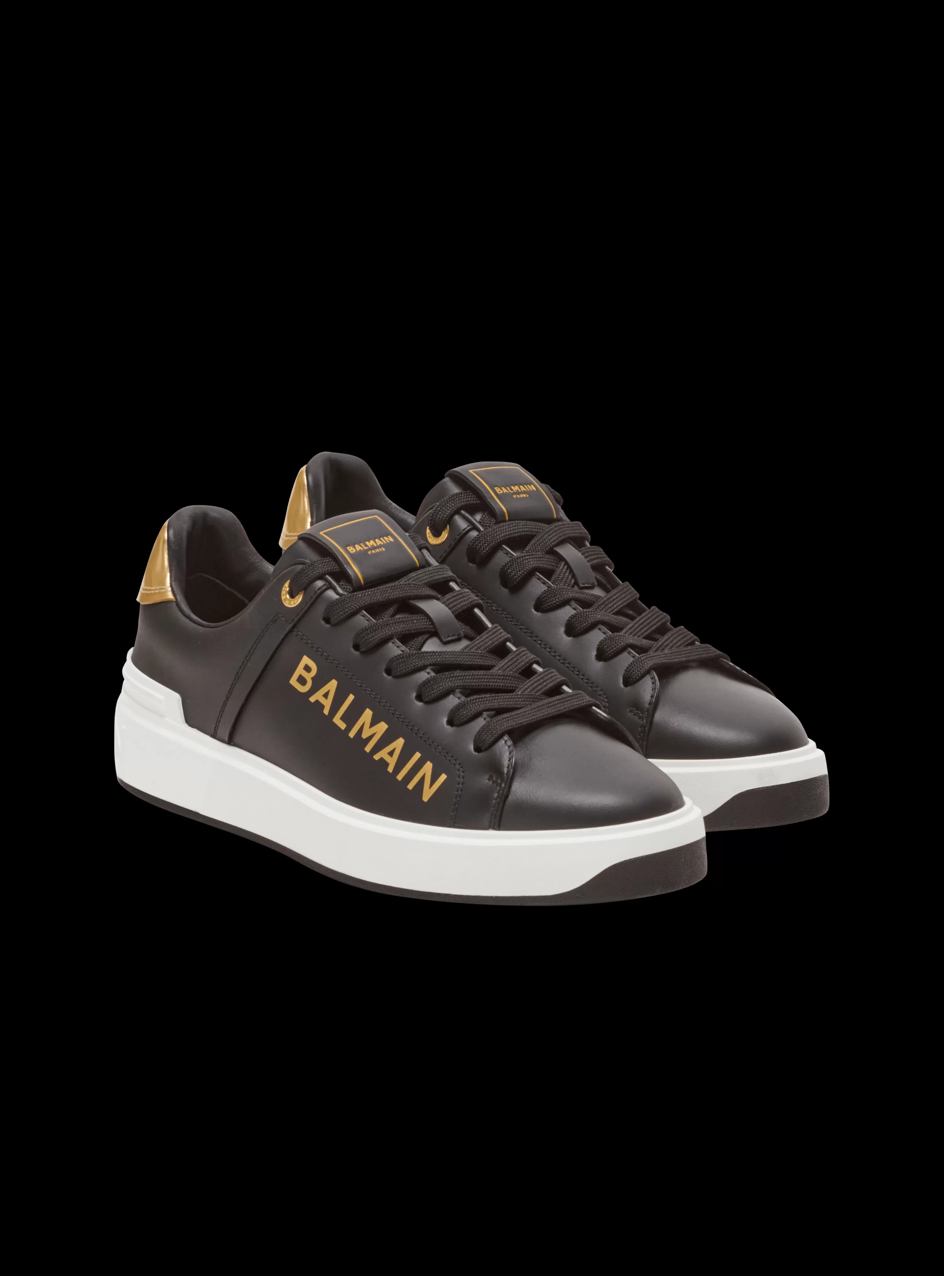 Women Balmain B-Court Leather Trainers