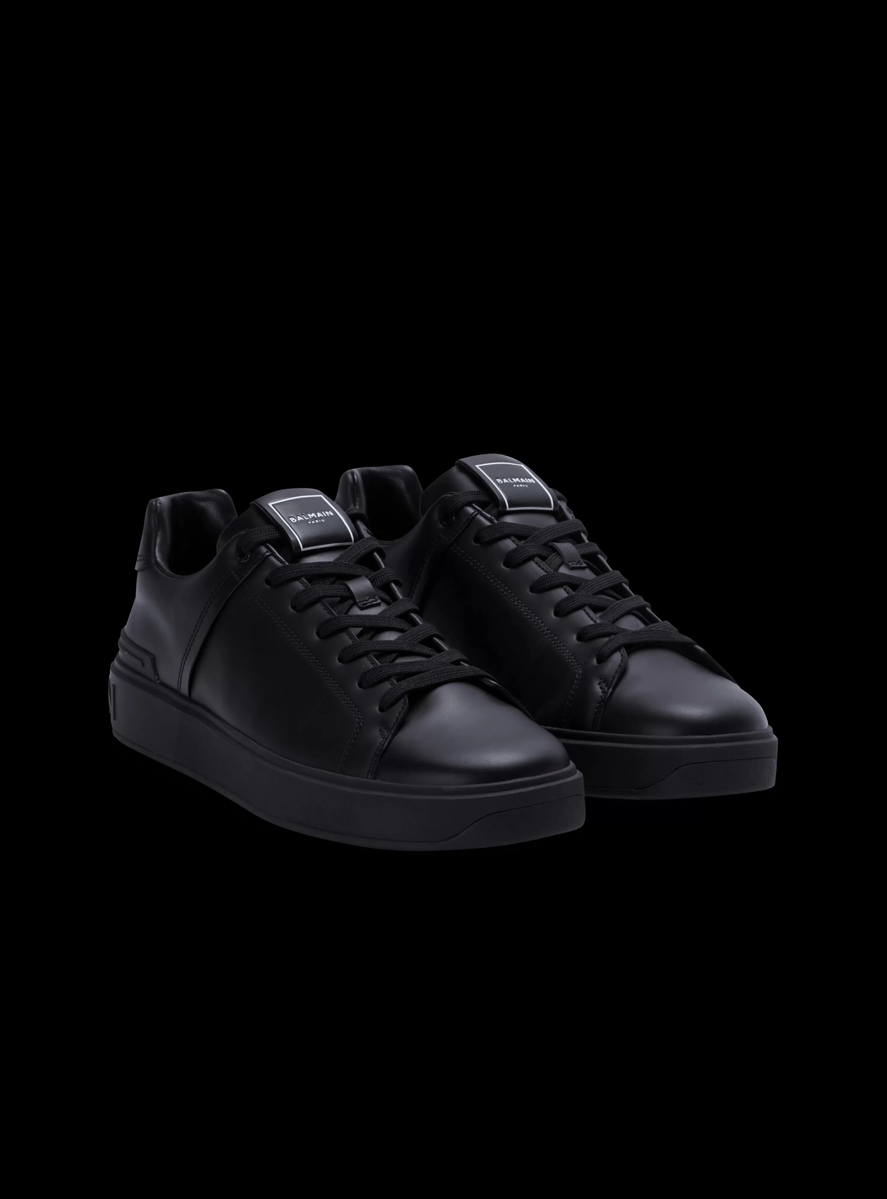 Balmain B-Court Leather Trainers