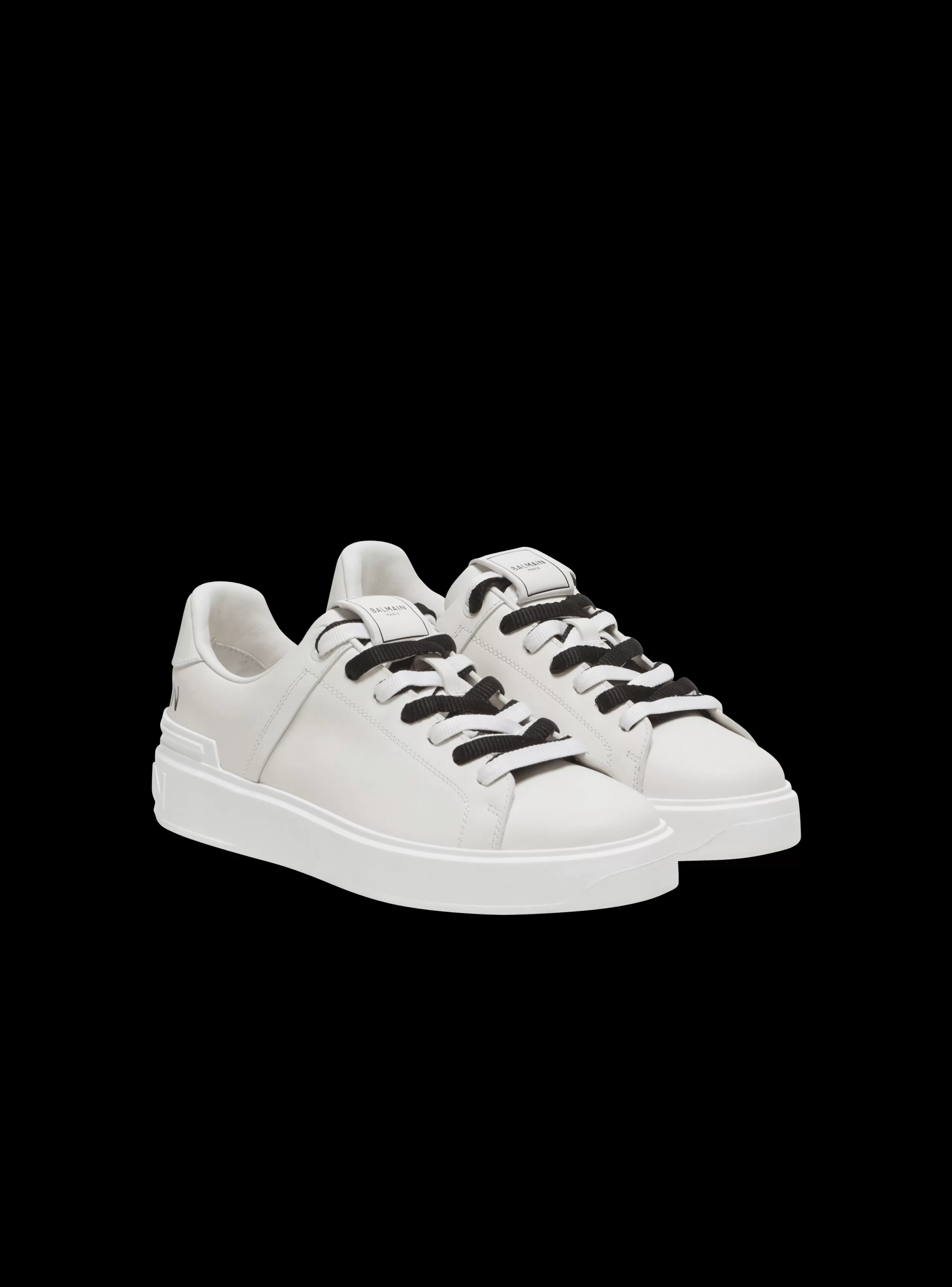 Balmain B-Court Smooth Leather Trainers