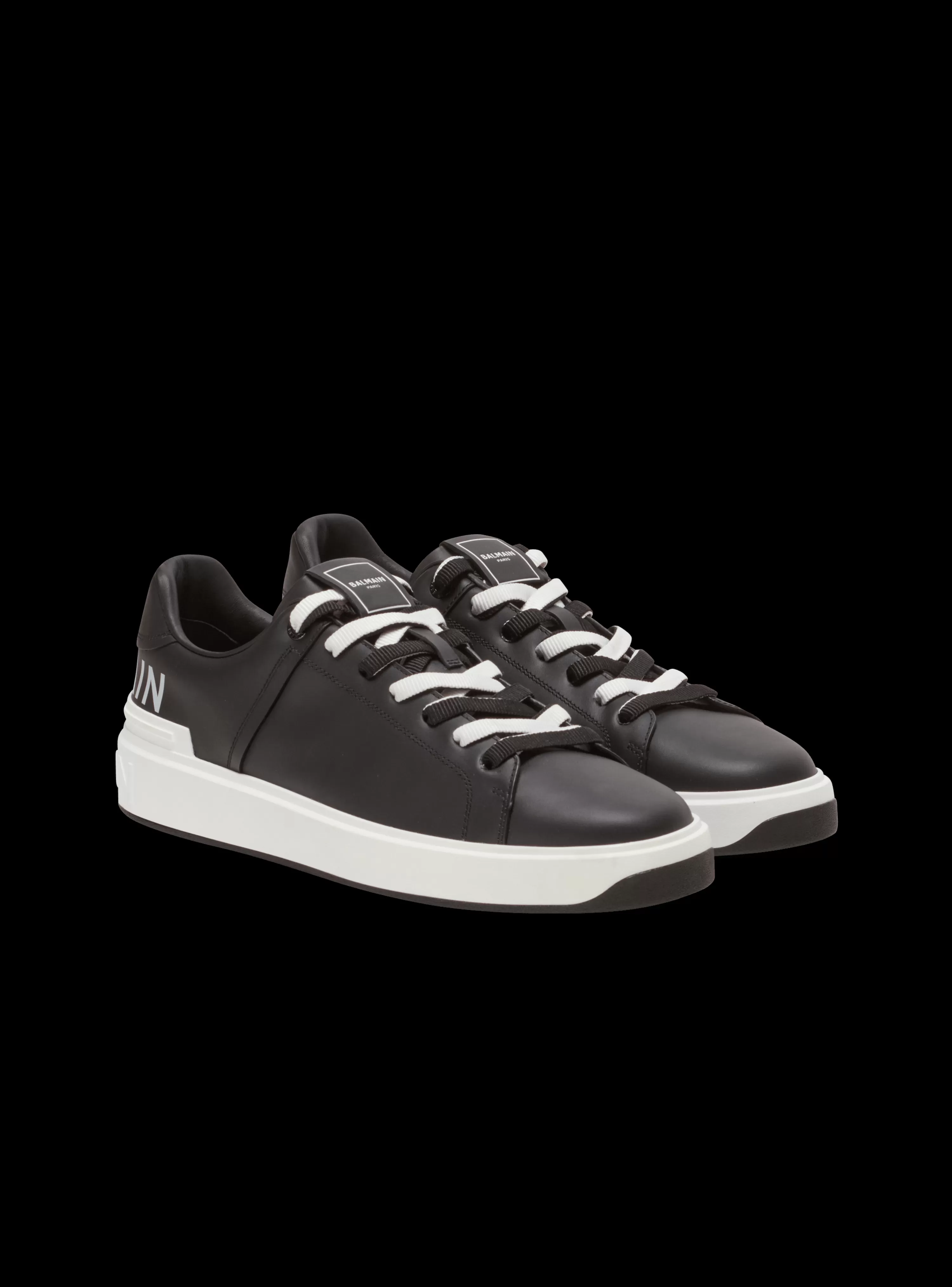 Balmain B-Court Smooth Leather Trainers