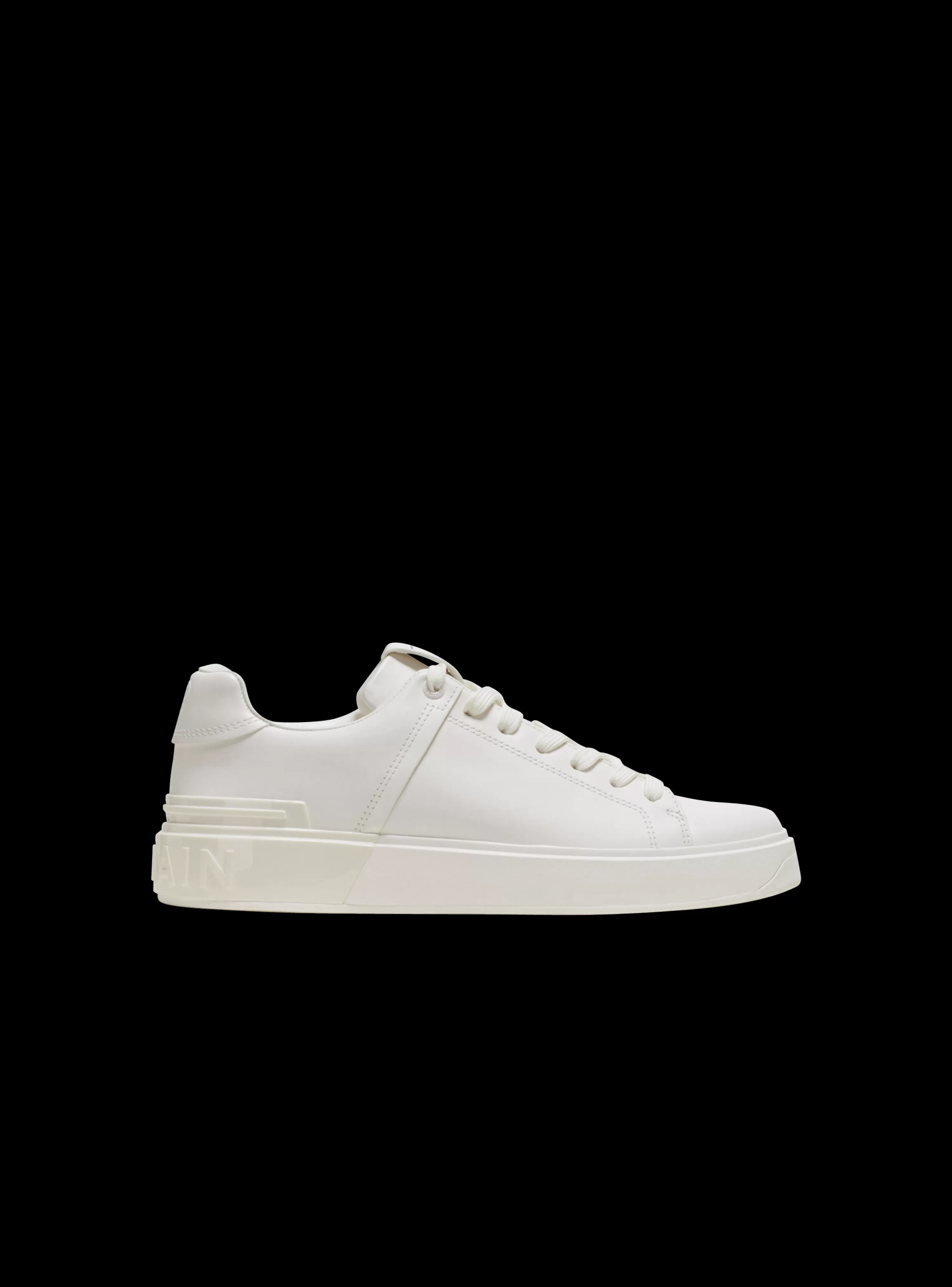 Women Balmain B-Court Trainers In Calfskin