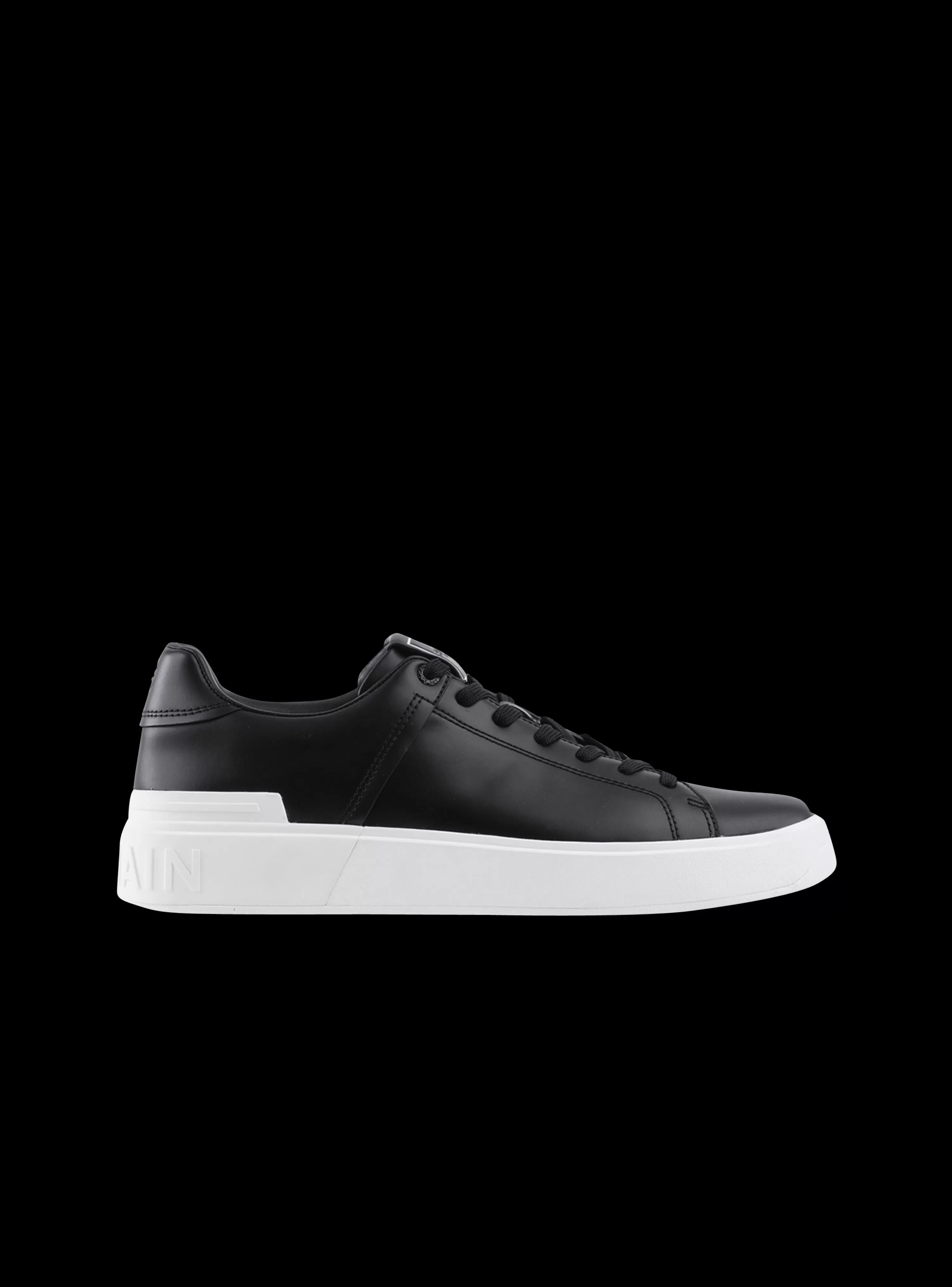 Women Balmain B-Court Trainers In Calfskin