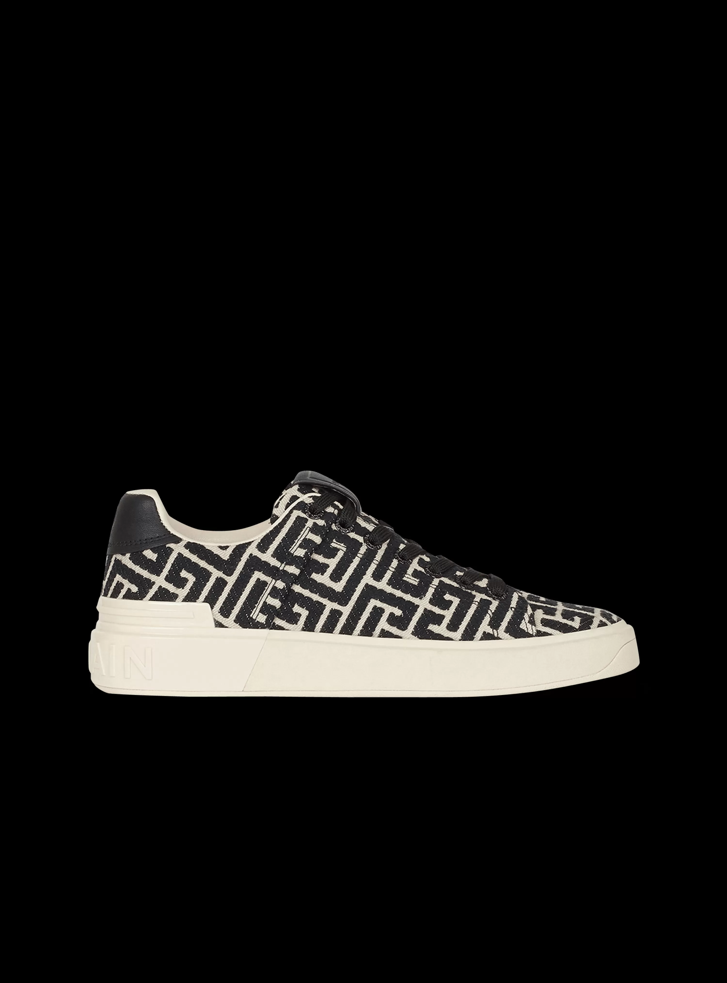 Women Balmain B-Court Trainers With Jacquard Monogram