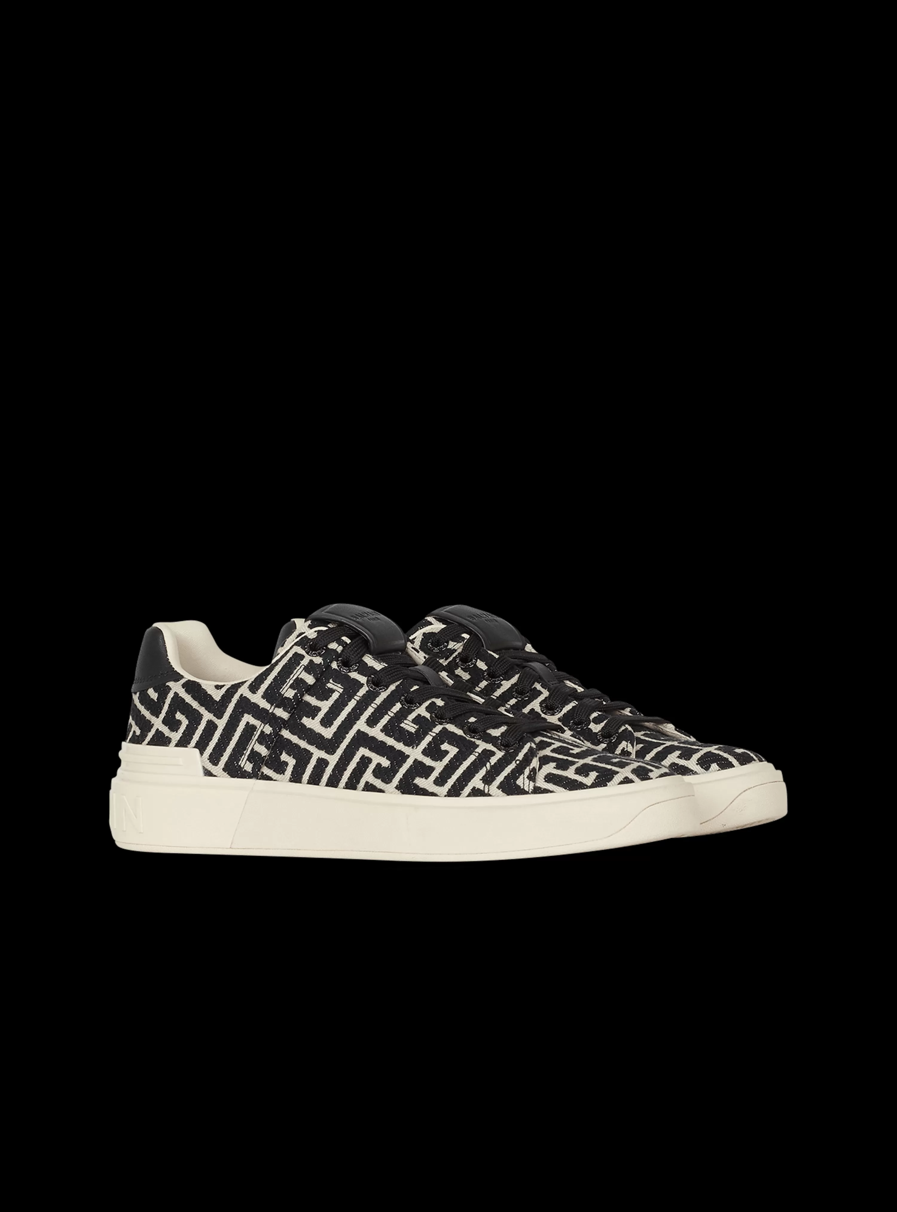 Women Balmain B-Court Trainers With Jacquard Monogram