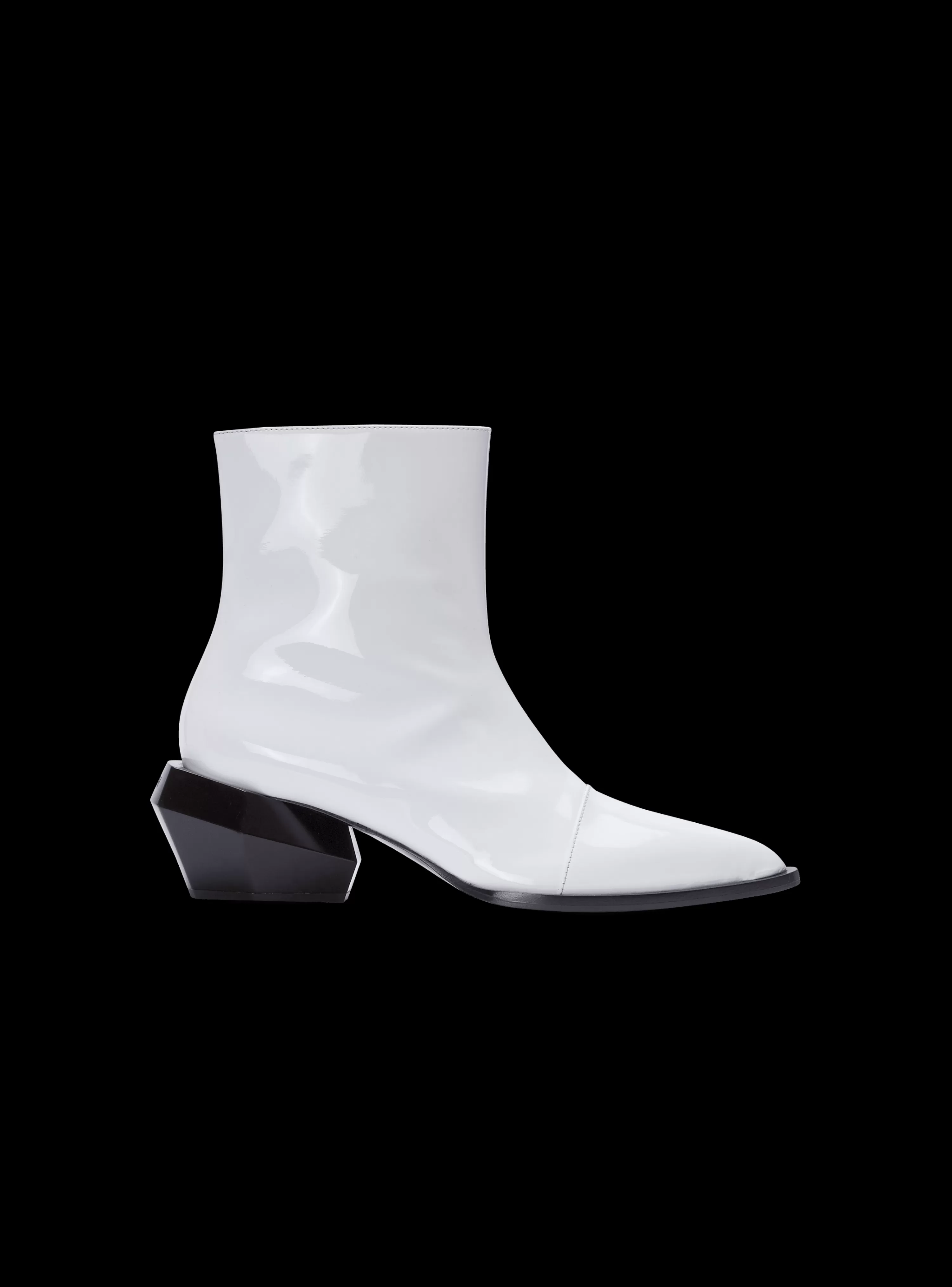 Balmain Billy Patent Leather Ankle Boots