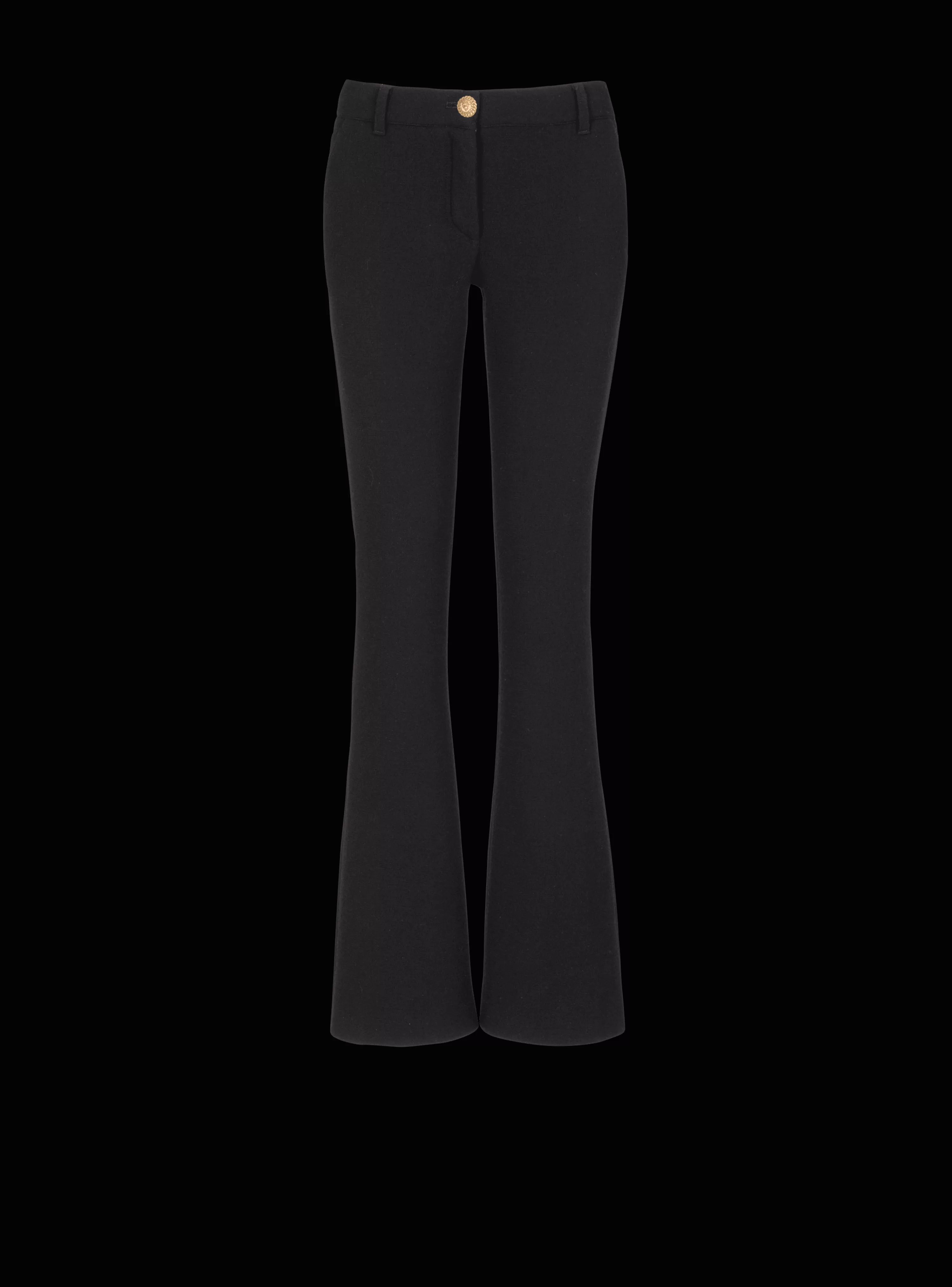 Women Balmain Bootcut Crepe Trousers