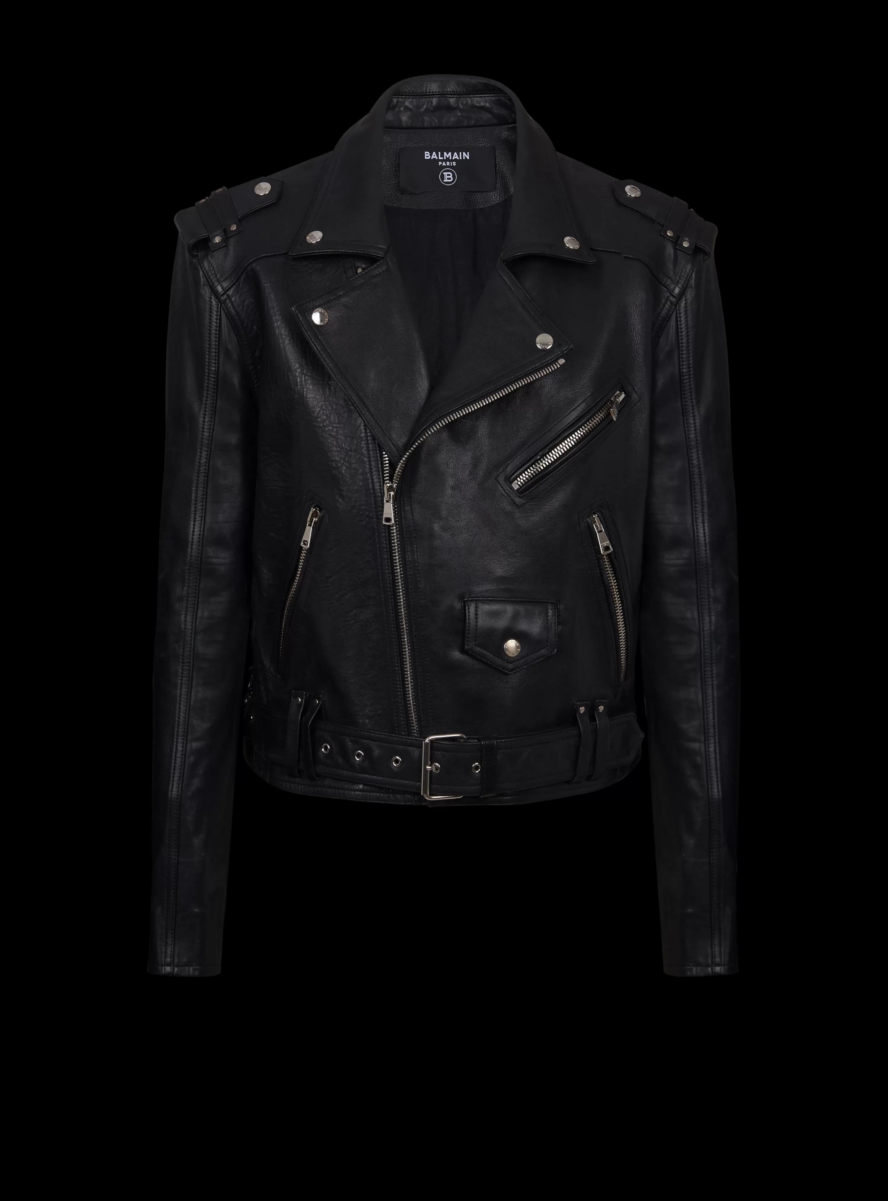 Balmain Calfskin Biker Jacket