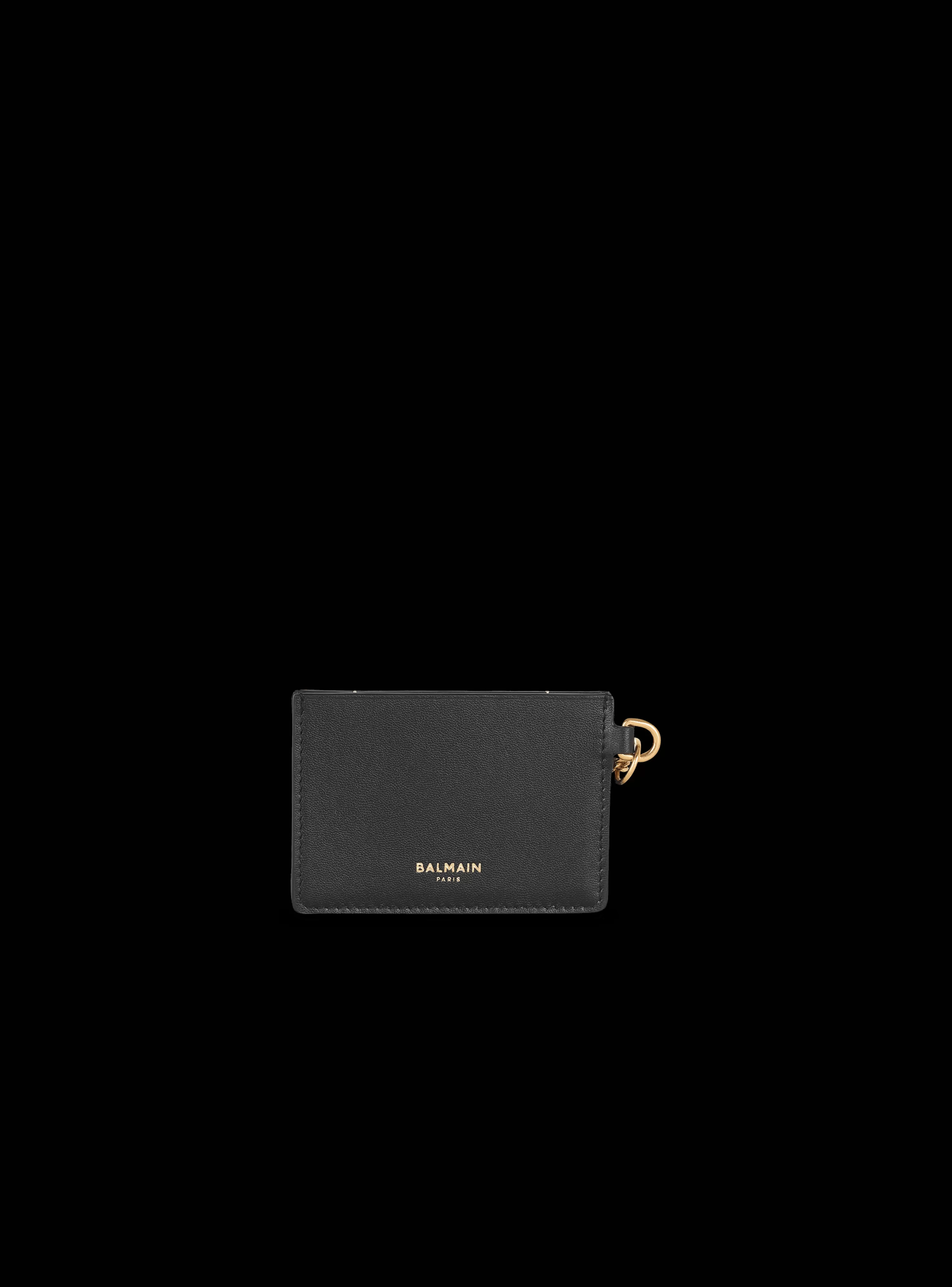 Women Balmain Calfskin Coin Card Holder