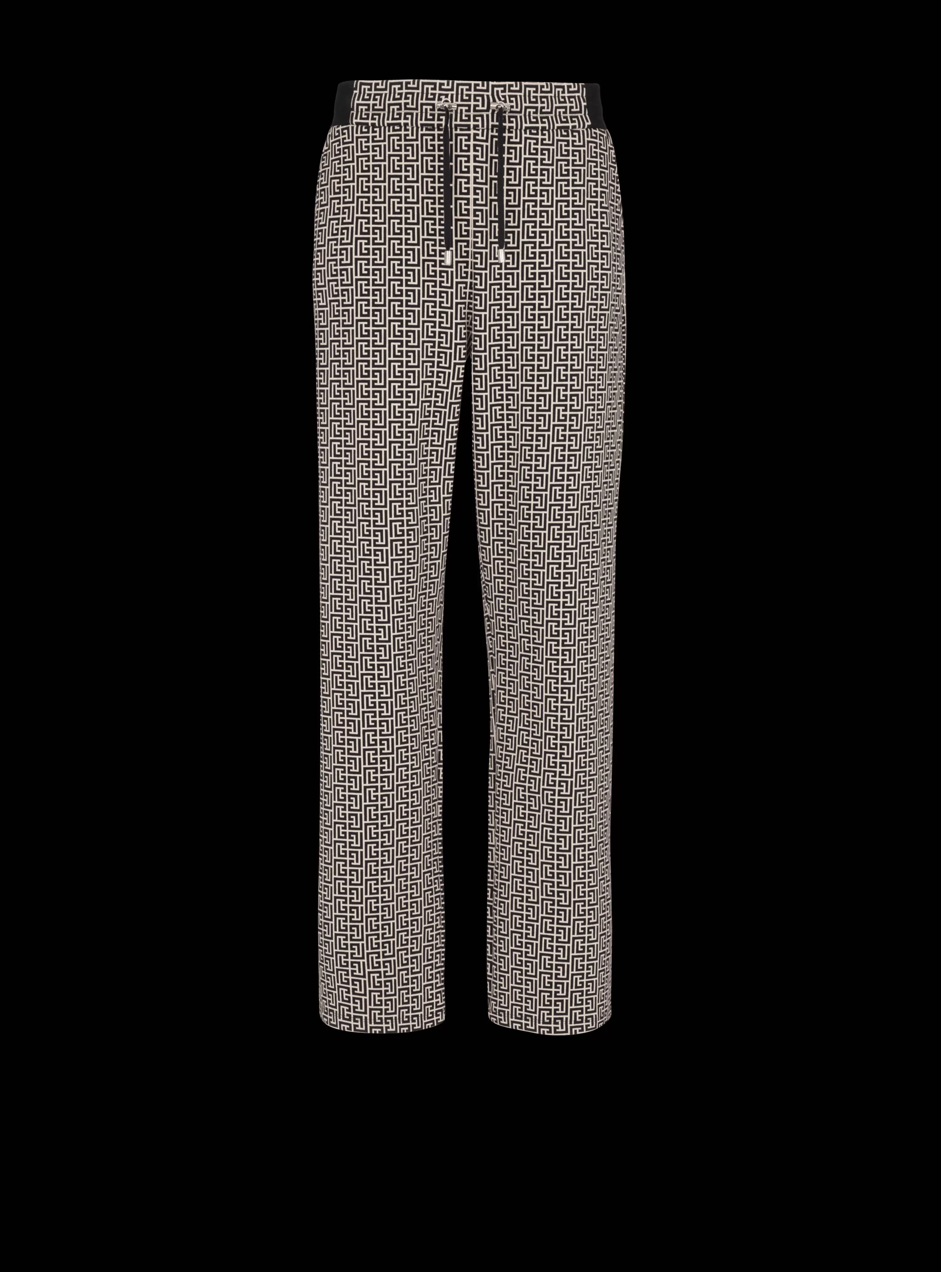 Balmain Casual Monogram Jacquard Trousers